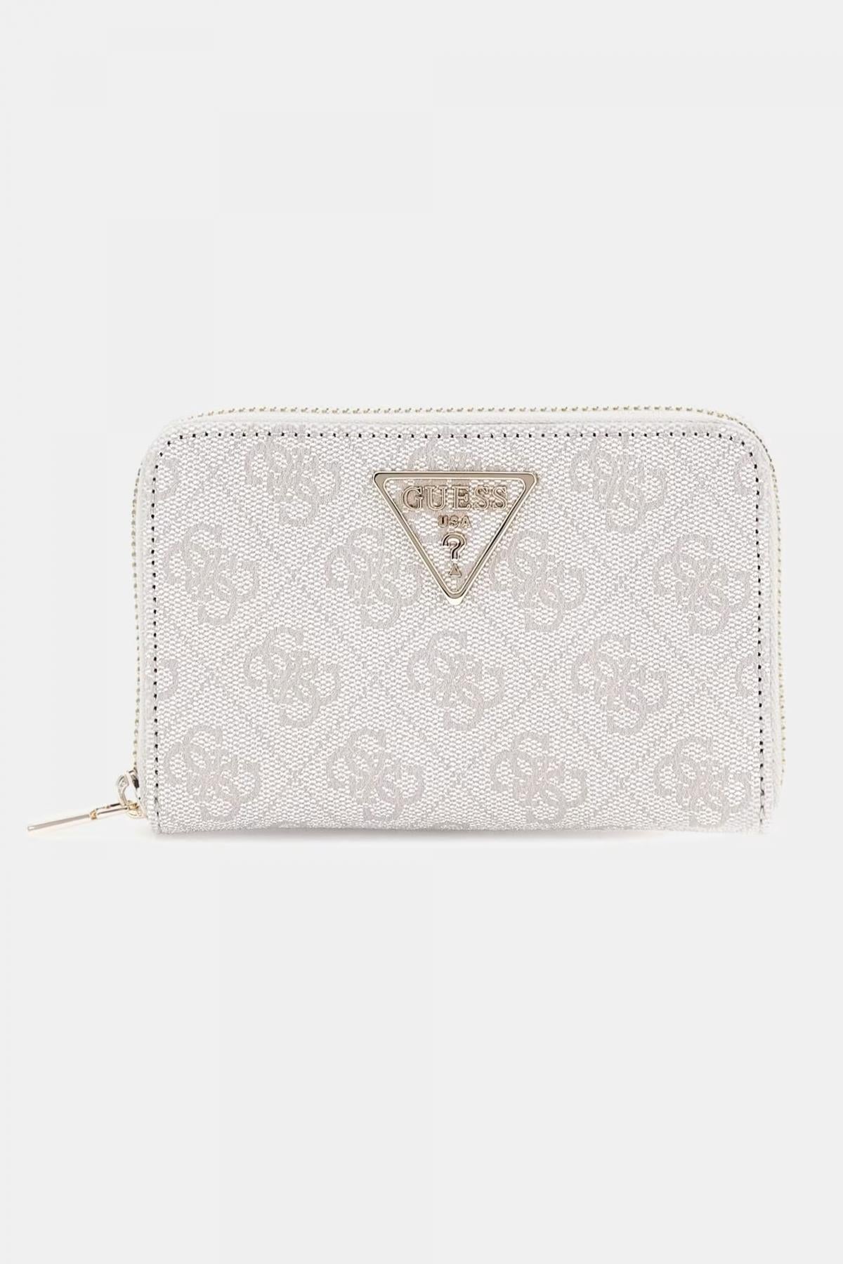 GUESS LAUREL SLGMEDIUM ZIP en color BLANCO  (1)