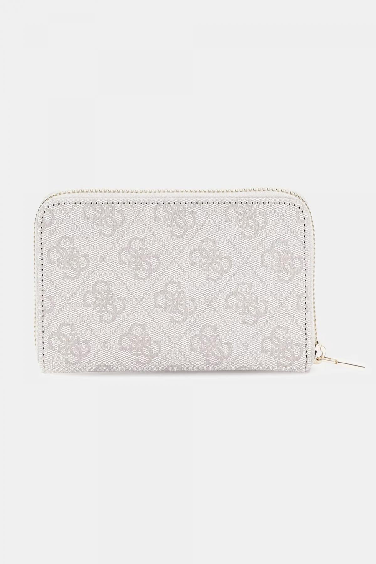 GUESS LAUREL SLGMEDIUM ZIP en color BLANCO  (2)