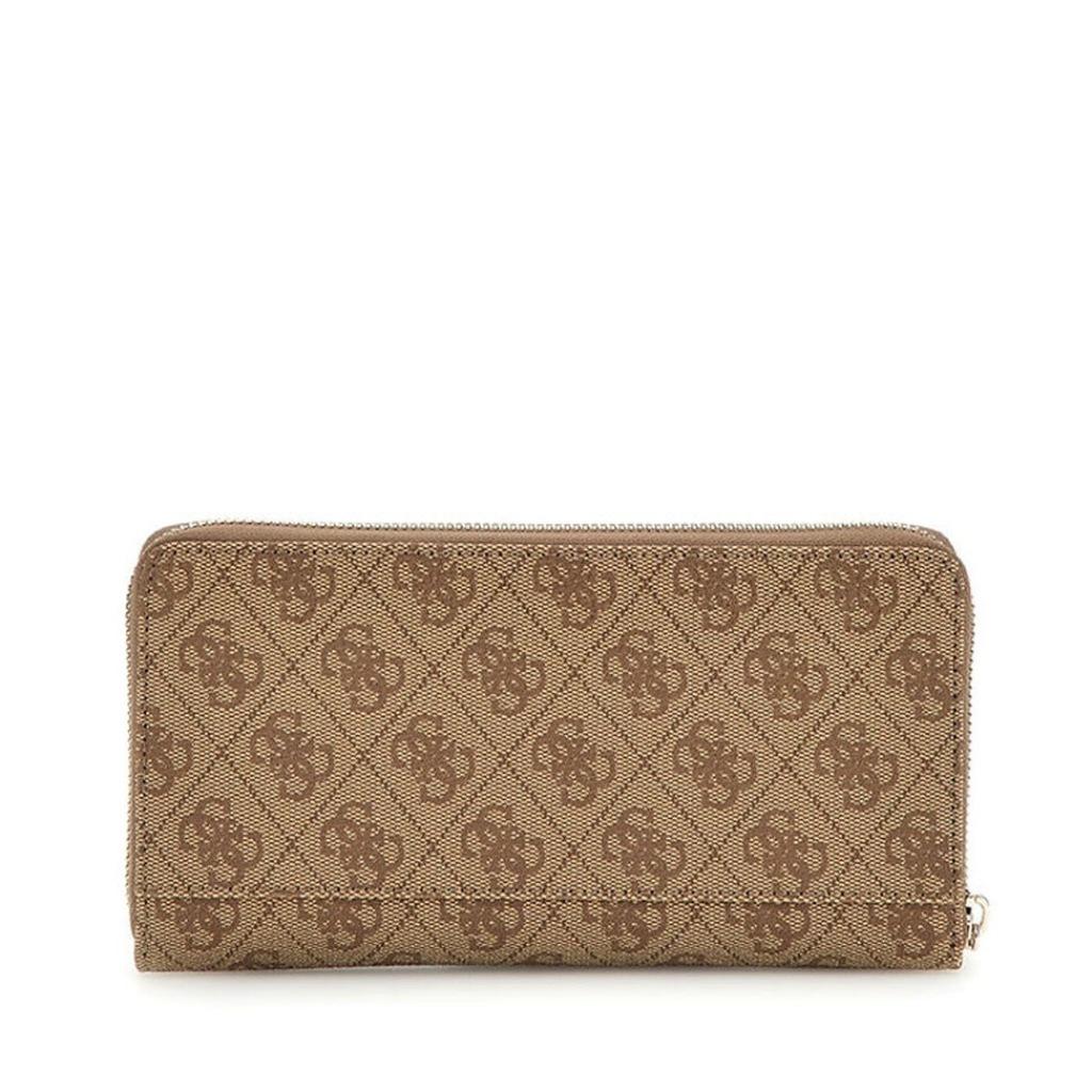 GUESS LAUREL SLGLARGE ZIPA en color MARRON CLARO  (5)