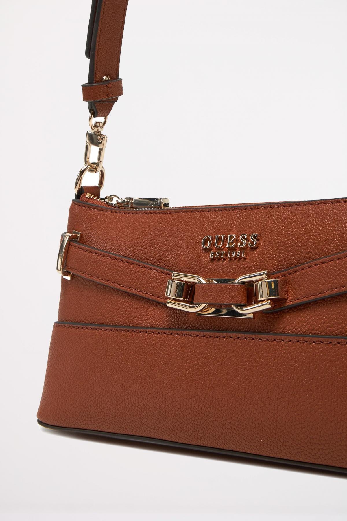 GUESS SILVYE SHOULDER en color MARRON  (3)