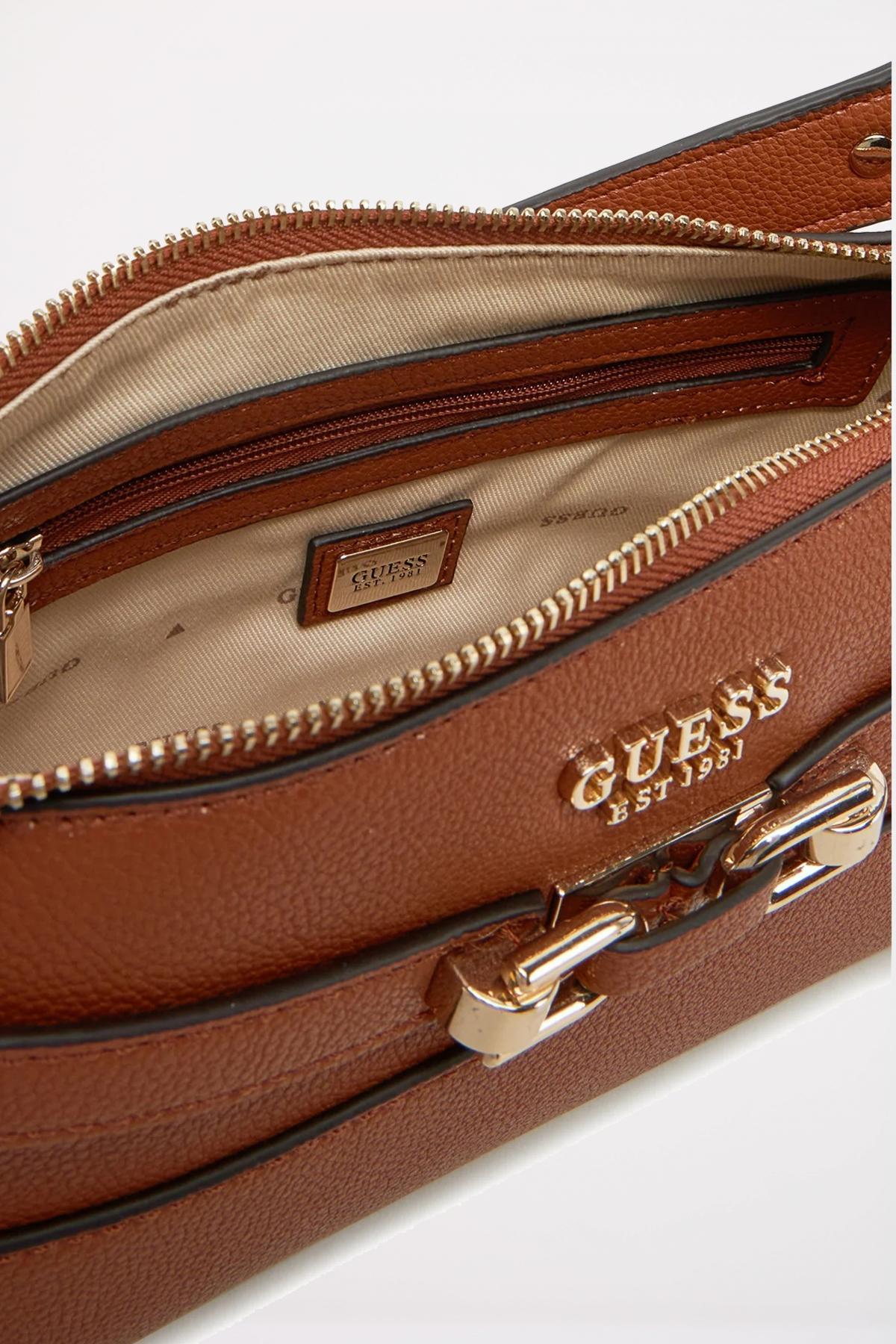 GUESS SILVYE SHOULDER en color MARRON  (4)