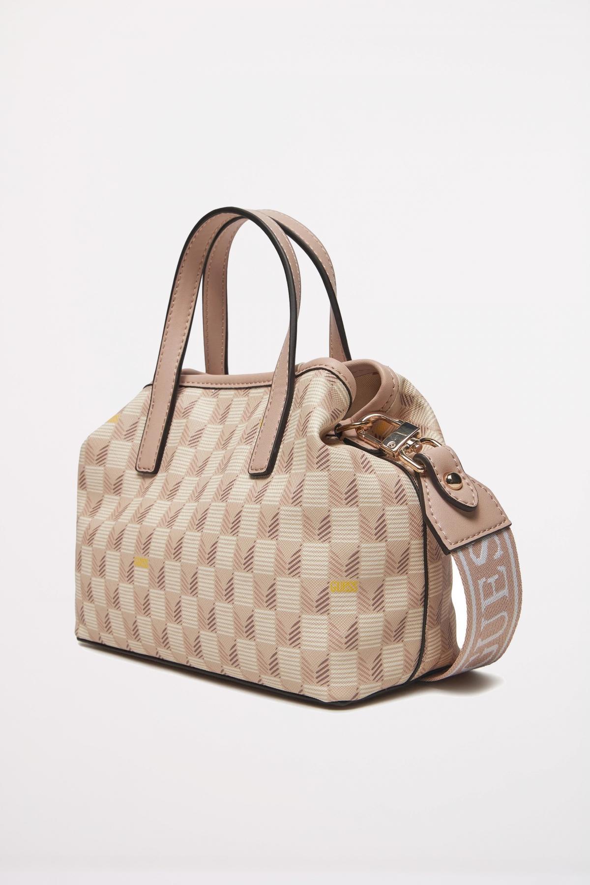 GUESS  G WAVE MINI TOTE en color NUDE  (2)