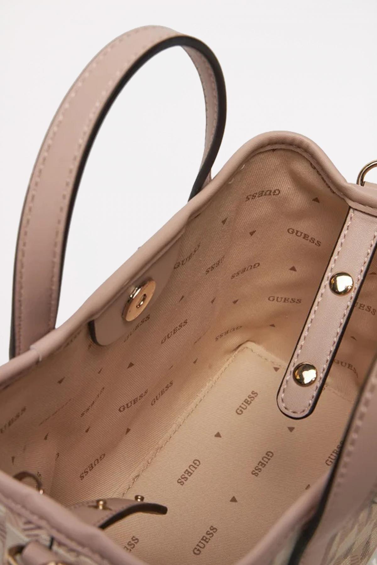 GUESS  G WAVE MINI TOTE en color NUDE  (3)