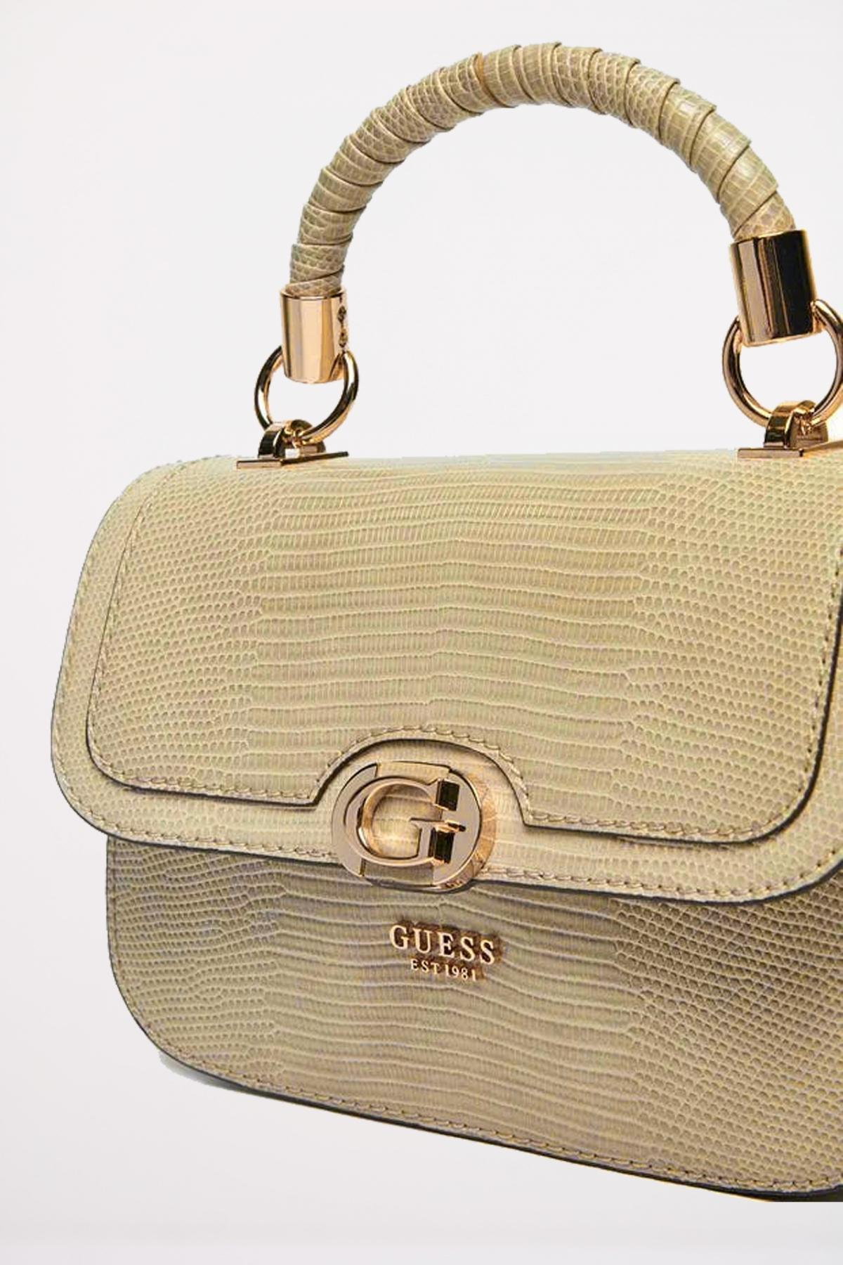 GUESS ORLINA TOP HANDL en color MARRON CLARO  (3)