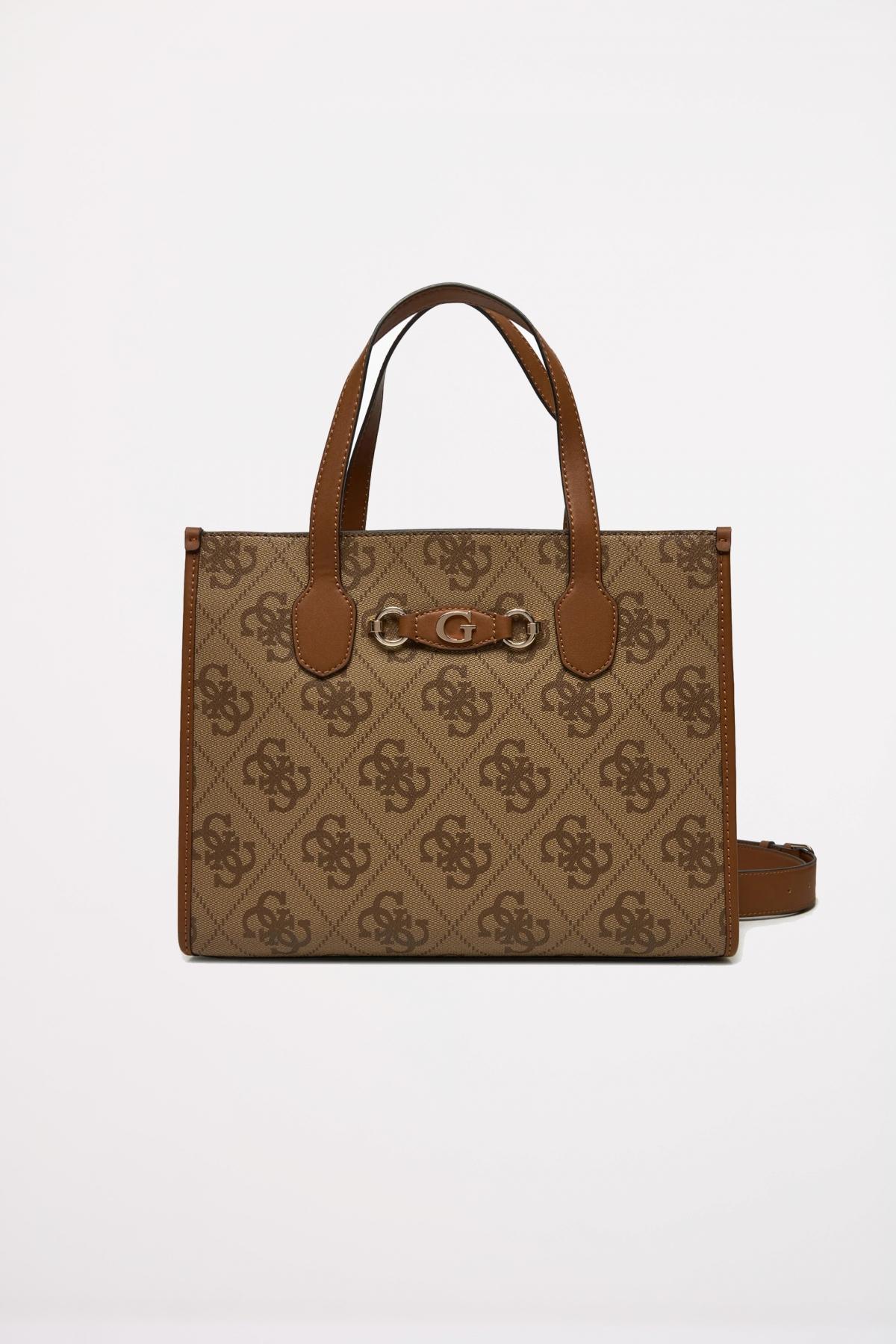 GUESS  IZZY  COMP TOTE en color MARRON  (1)