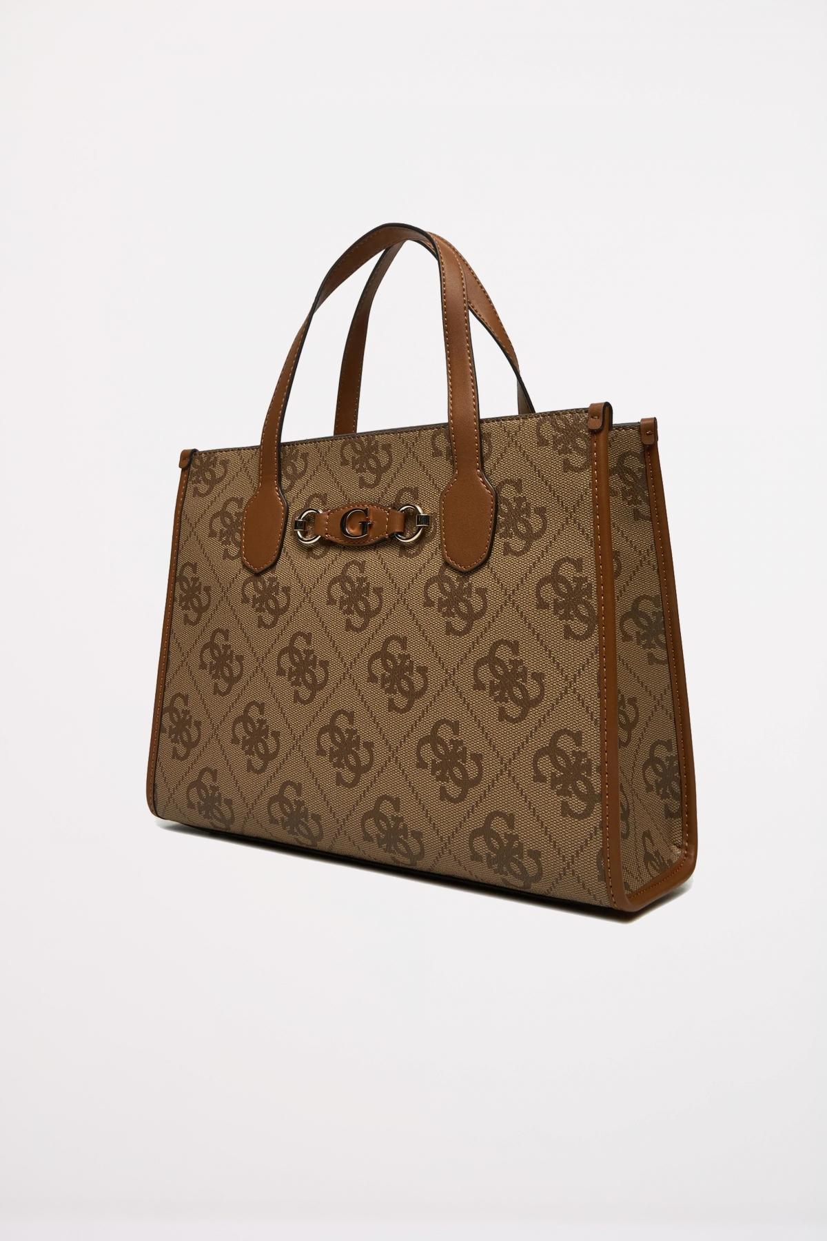 GUESS  IZZY  COMP TOTE en color MARRON  (2)