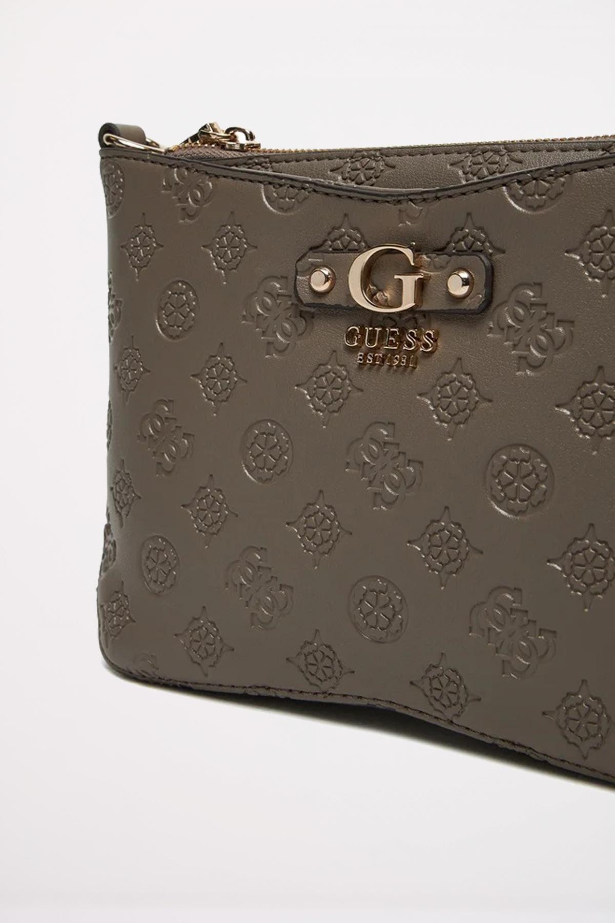 GUESS GERTY CROSSBODY en color MARRON  (2)