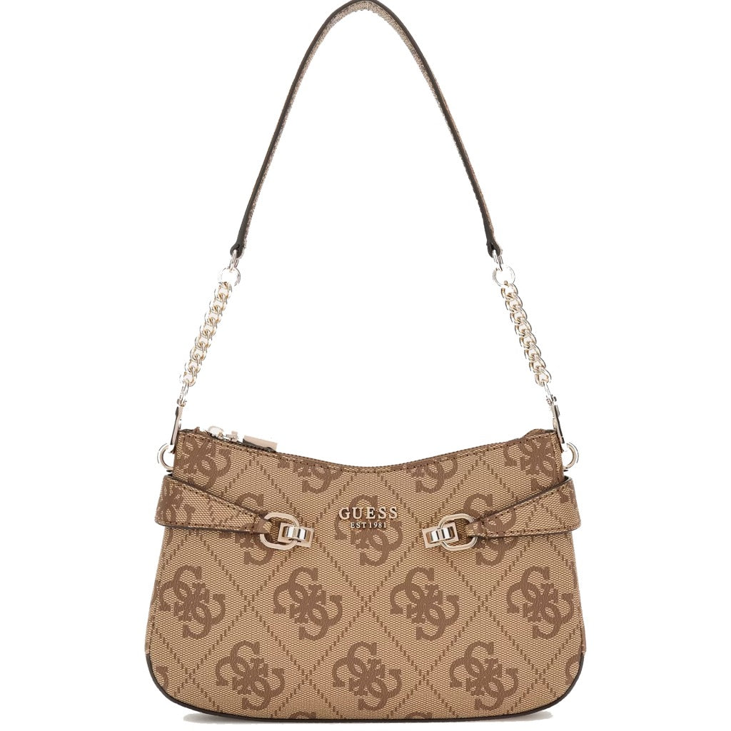 GUESS LORELEI TOP ZIP SHOULD en color MARRON CLARO  (4)