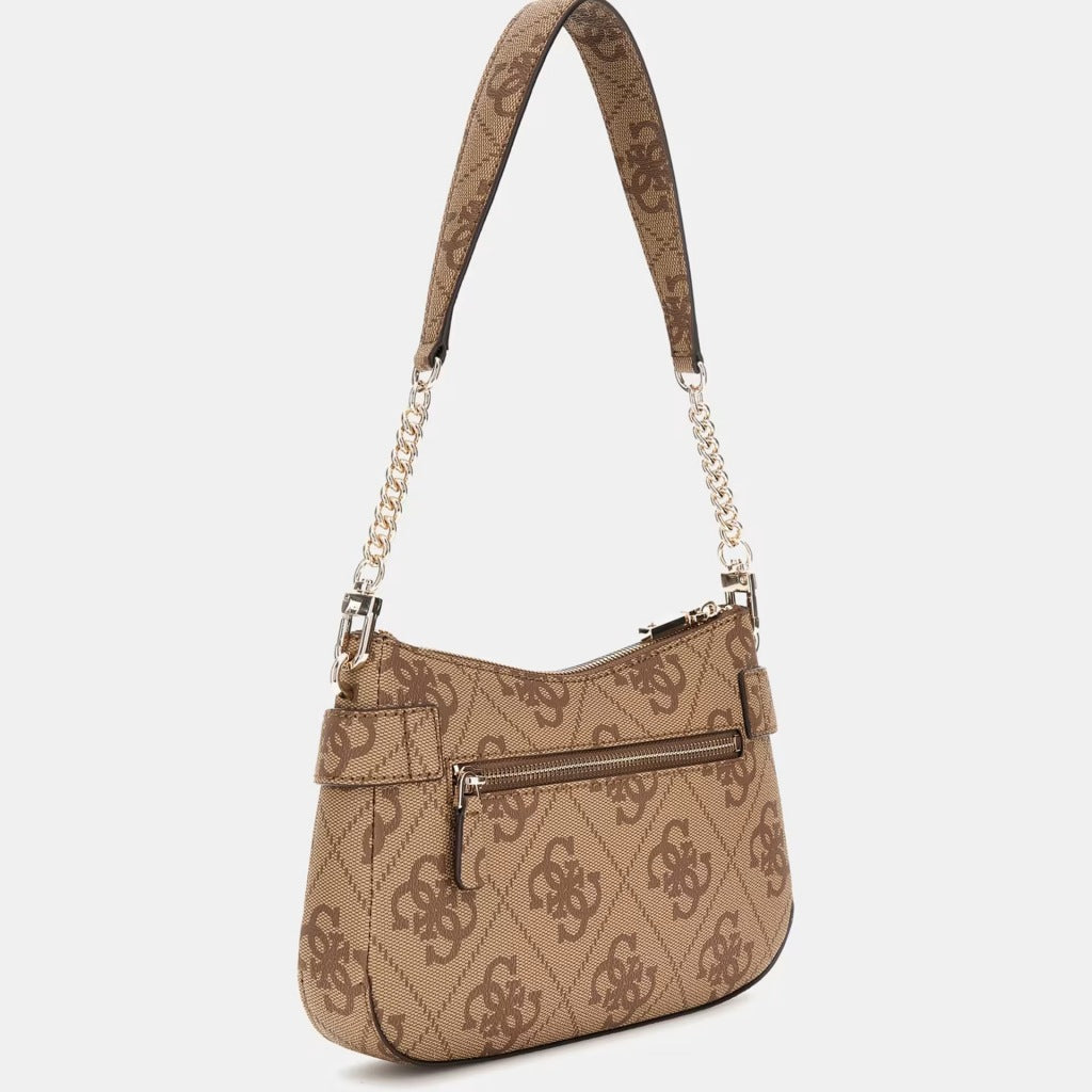 GUESS LORELEI TOP ZIP SHOULD en color MARRON CLARO  (5)
