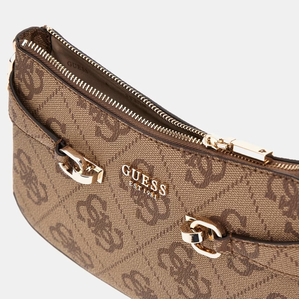 GUESS LORELEI TOP ZIP SHOULD en color MARRON CLARO  (6)