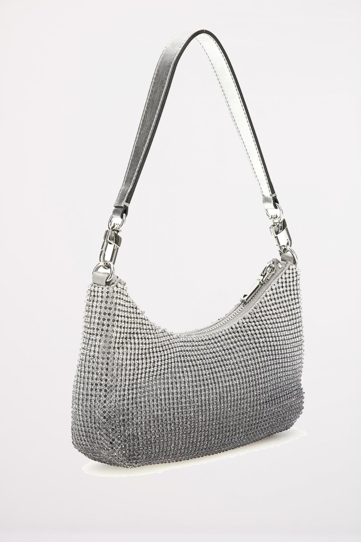 GUESS ZALINA MINI TOP ZIP en color PLATA  (3)