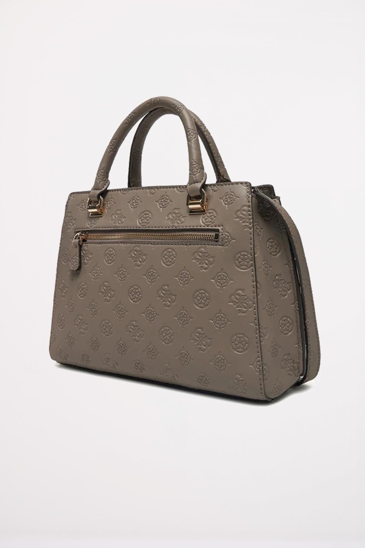 GUESS ZARELA LUXURY SATCHEL en color MARRON  (3)