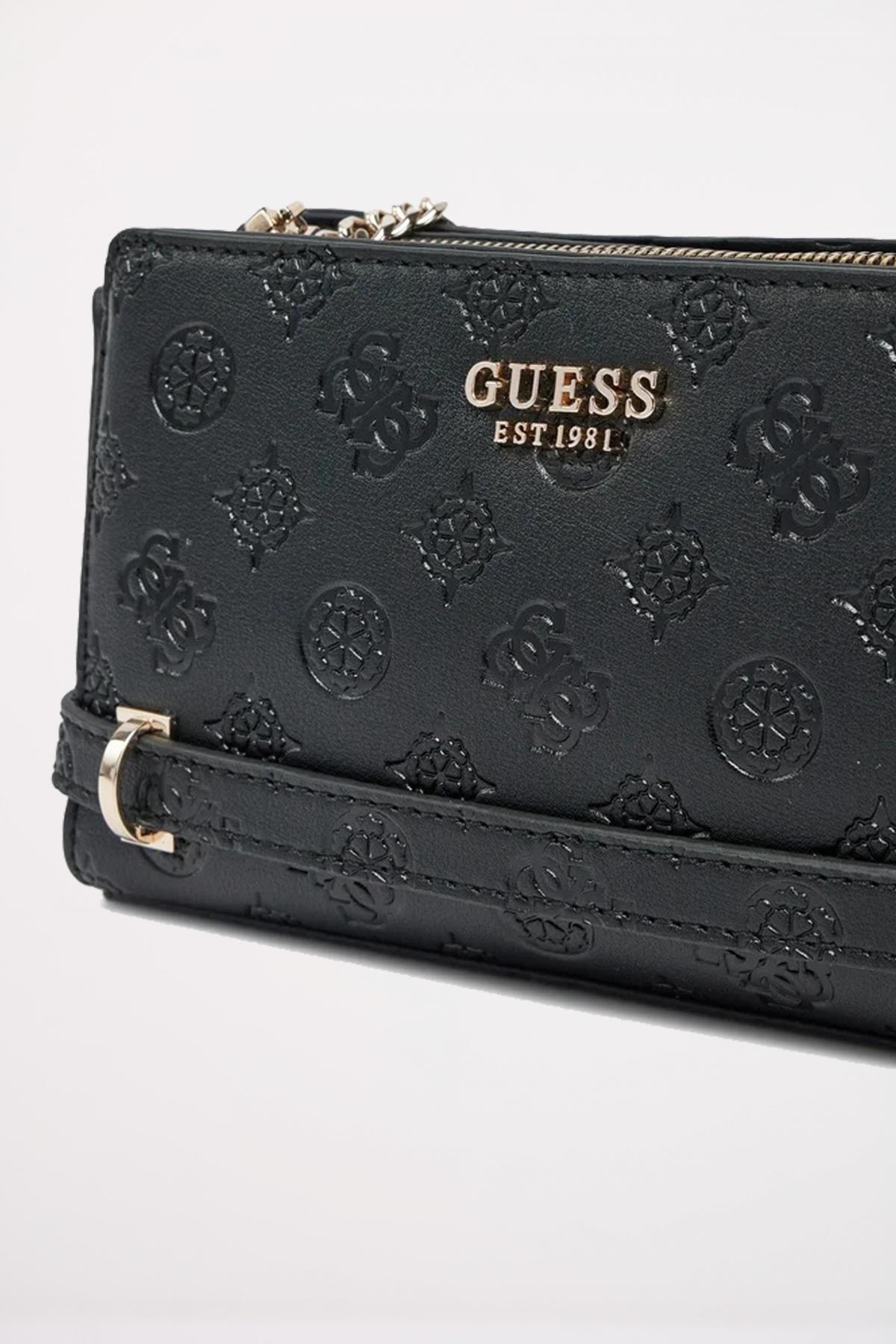 GUESS ZARELA MINI TOP ZIP en color NEGRO  (3)