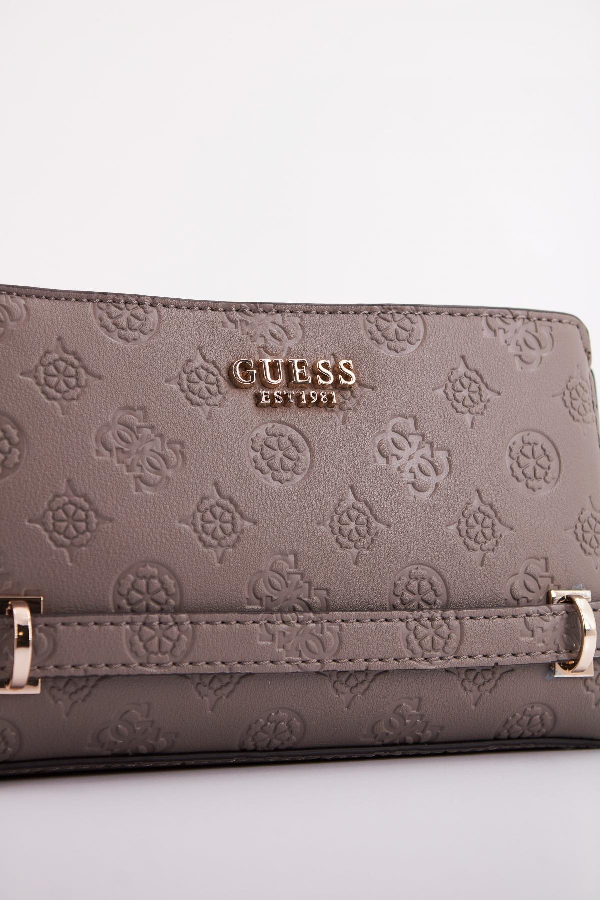 GUESS ZARELA MINI TOP ZIP en color GRIS  (4)