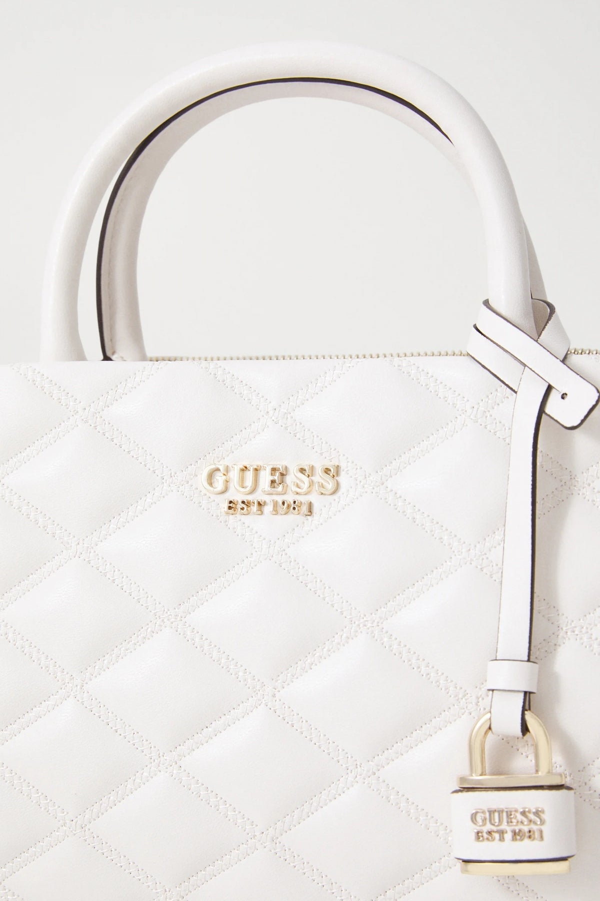 GUESS TAMSIN SOCIETY SATCHEL en color BLANCO  (4)