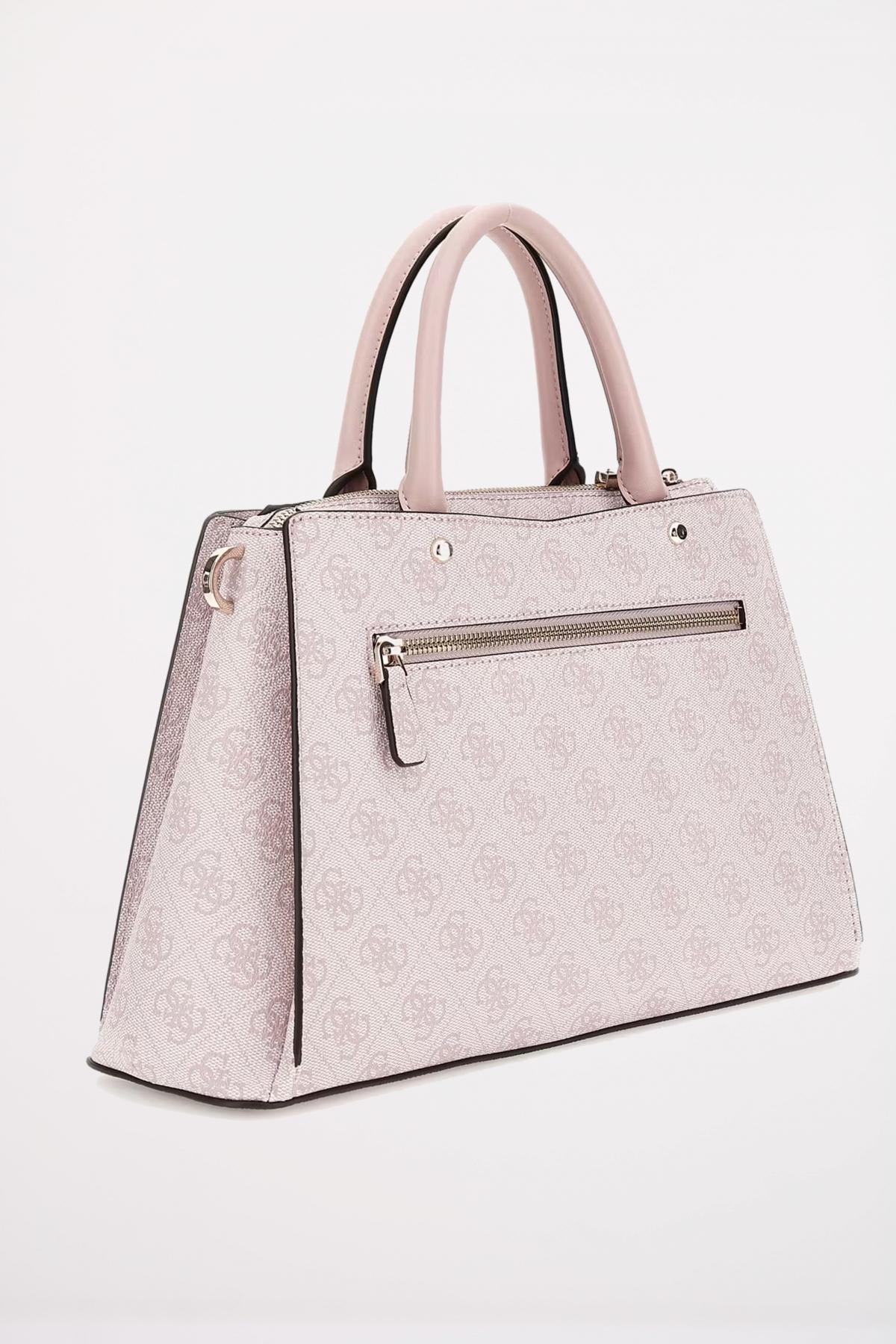 GUESS ZAMIRA LUXURY SATCHEL en color ROSA  (2)