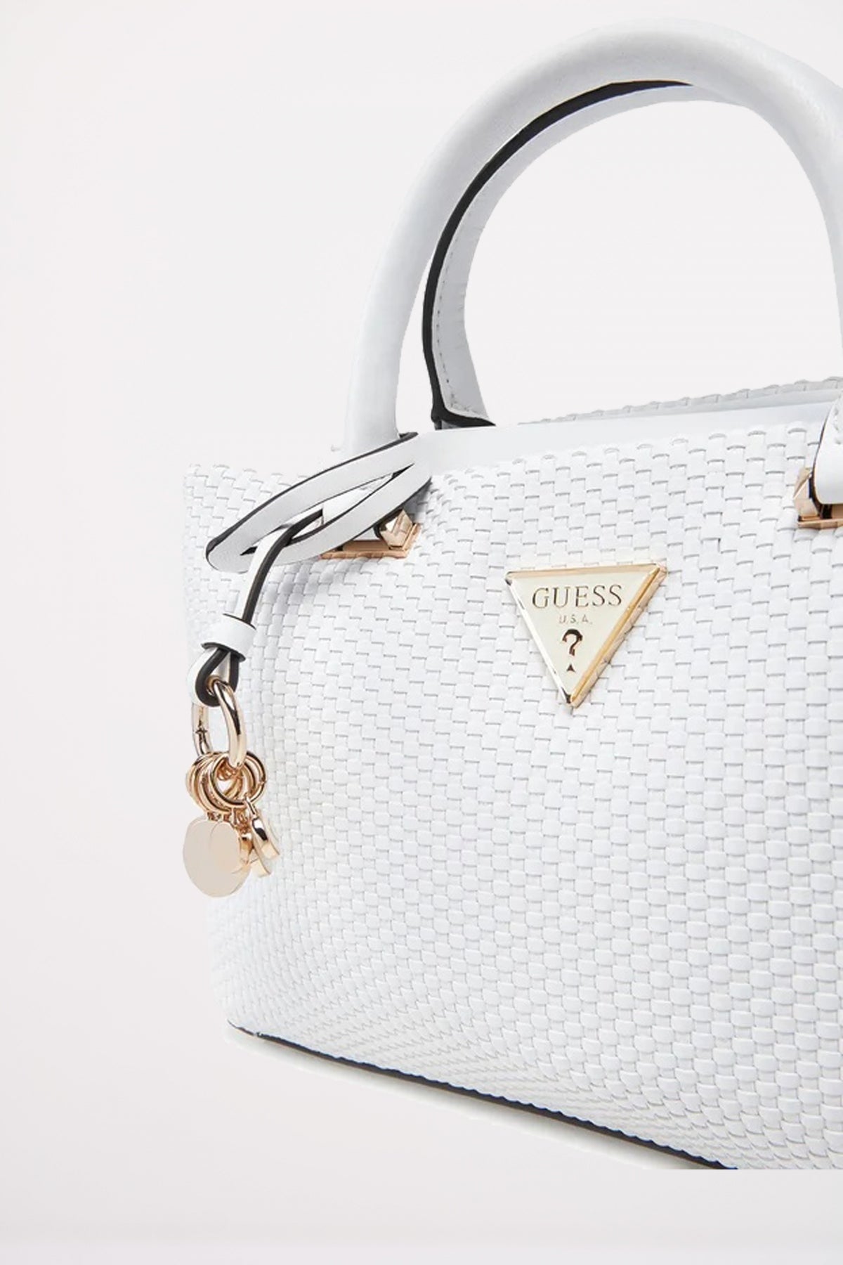 GUESS PHAEDRA SMALL SATCHEL en color BLANCO  (2)