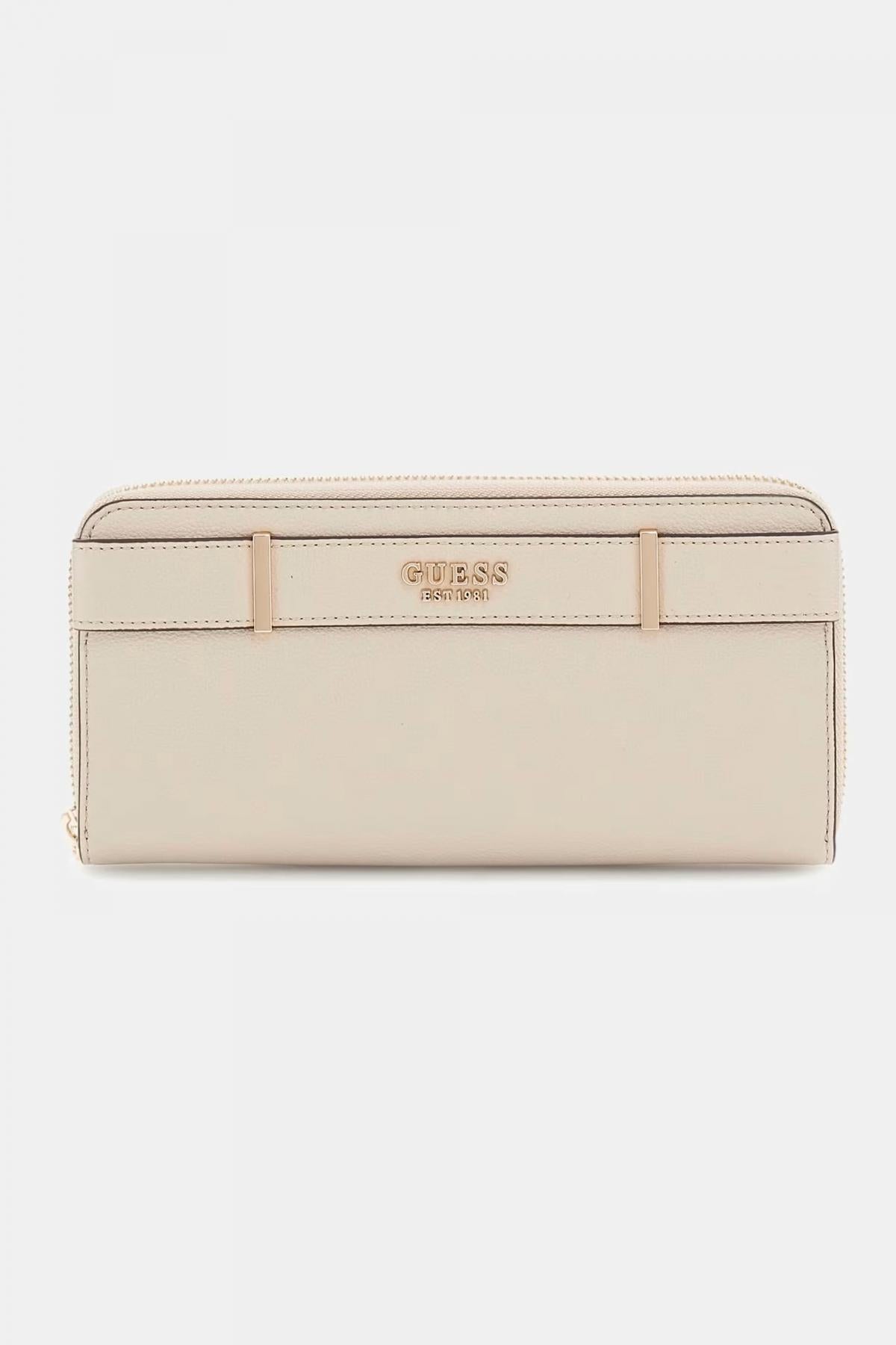 GUESS ANADELA SLG LARGE ZIP en color BEIS  (1)