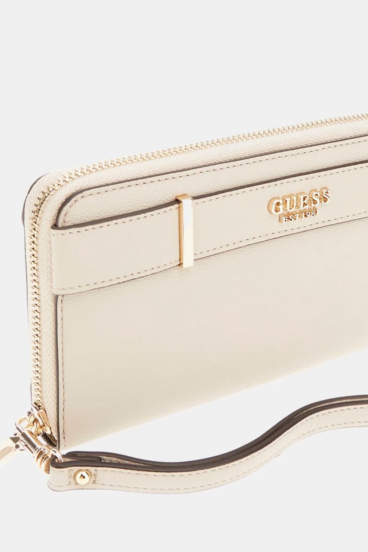 GUESS ANADELA SLG LARGE ZIP en color BEIS  (4)