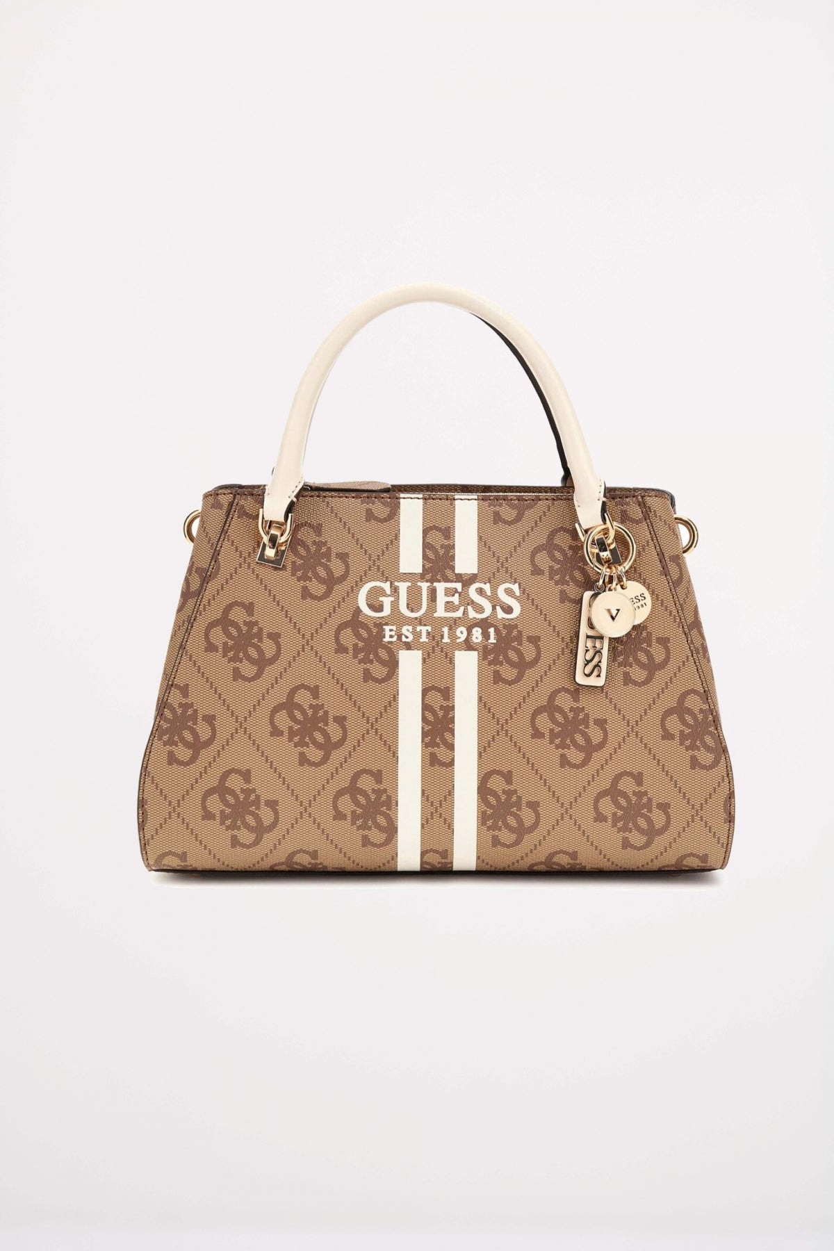 GUESS LUXURY SATCHEL en color MARRON  (1)