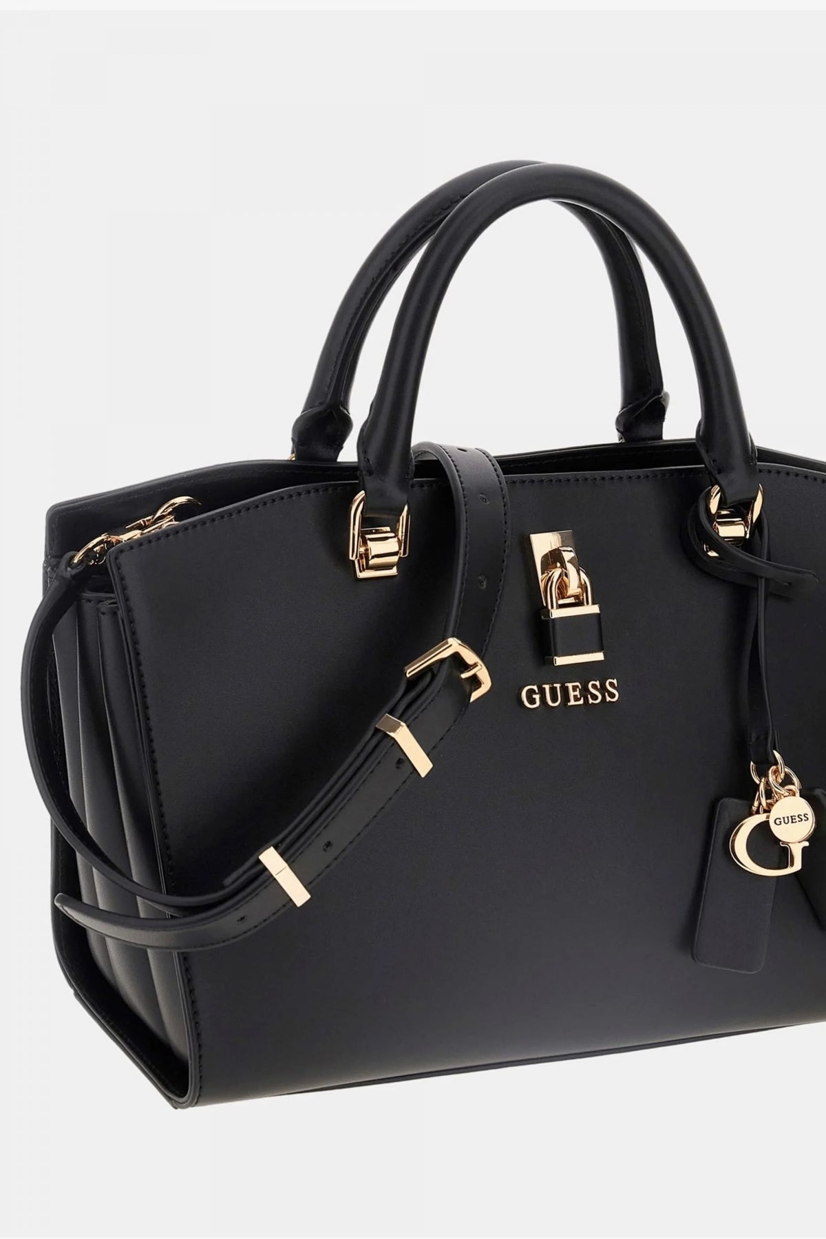 GUESS HWVG  MINI SATCHEL en color NEGRO  (3)