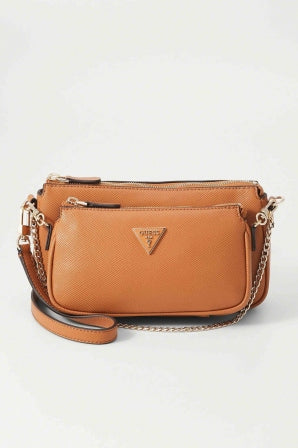 GUESS NOELLE II DBL POUCH CR en color MARRON  (1)