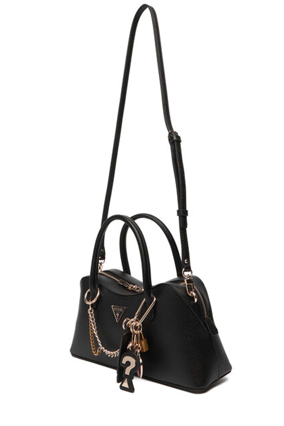 GUESS DAVINA SATCHEL en color NEGRO  (4)