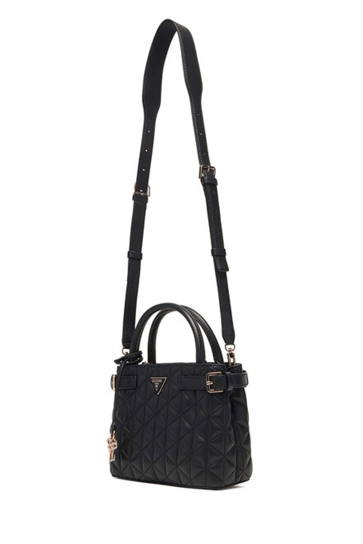GUESS PAISLEIGH SMALL SATCHE en color NEGRO  (4)