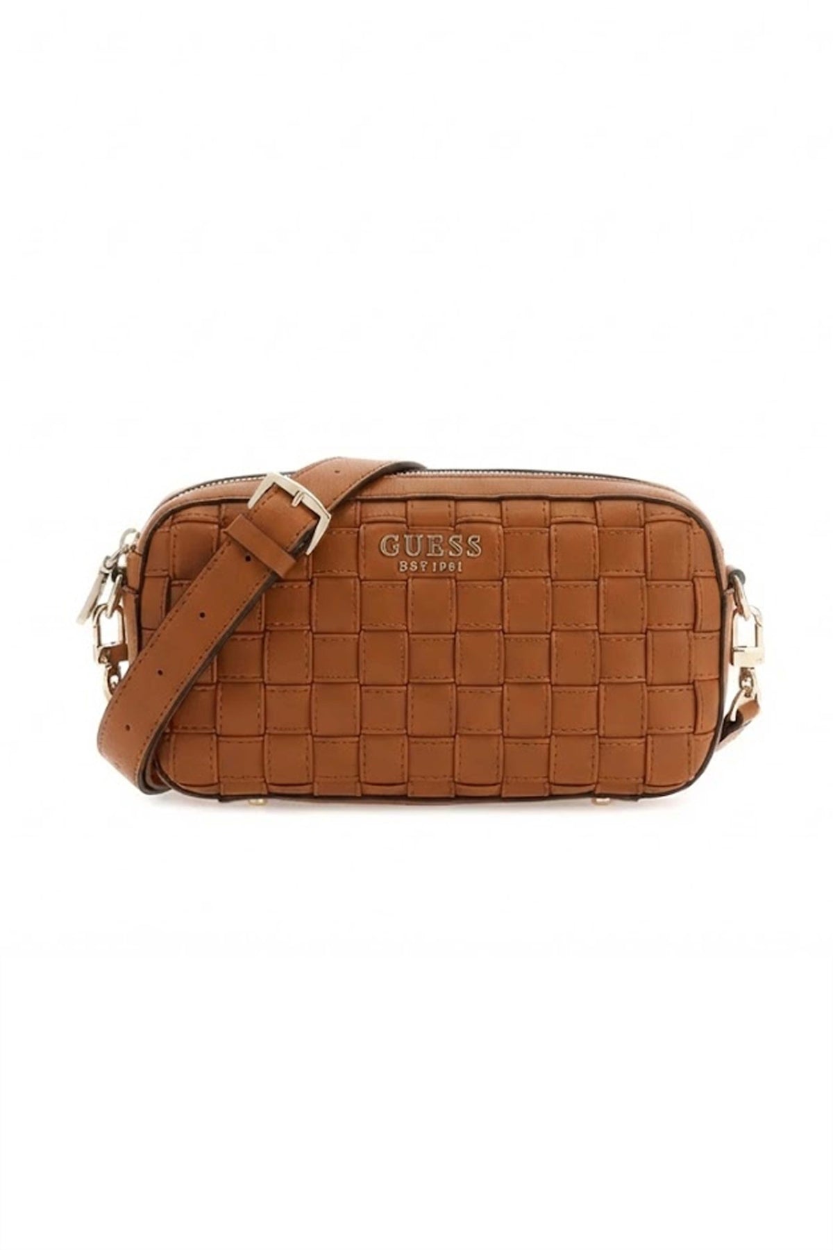 GUESS SANDY CAMERA CROSSBODY en color MARRON  (2)