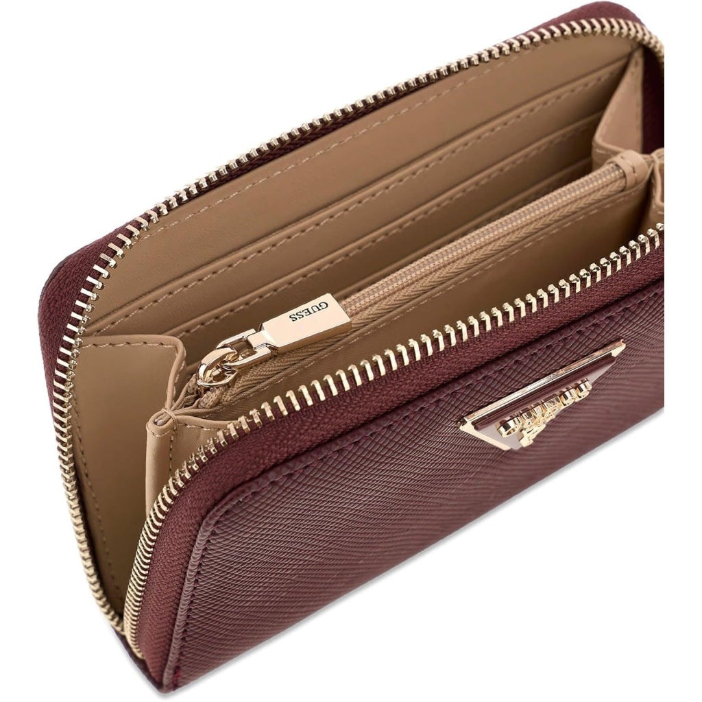 GUESS SWZG  LAUREL II SLG MED ZIP en color BURDEOS  (5)