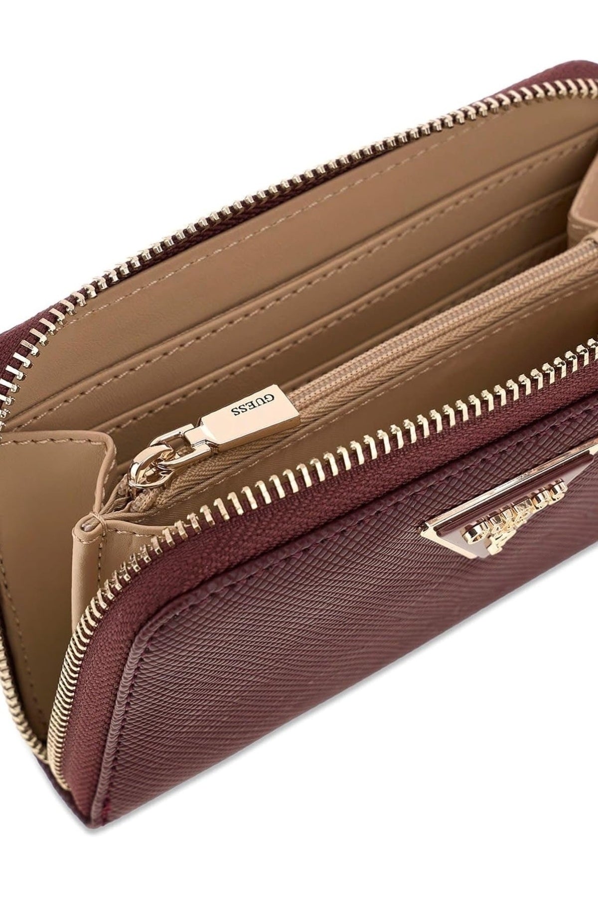 GUESS SWZG  LAUREL II SLG MED ZIP en color BURDEOS  (3)