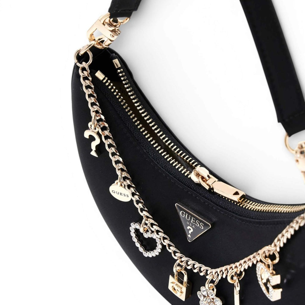 GUESS  TASMIN MINI SHOULDER B  en color NEGRO  (6)
