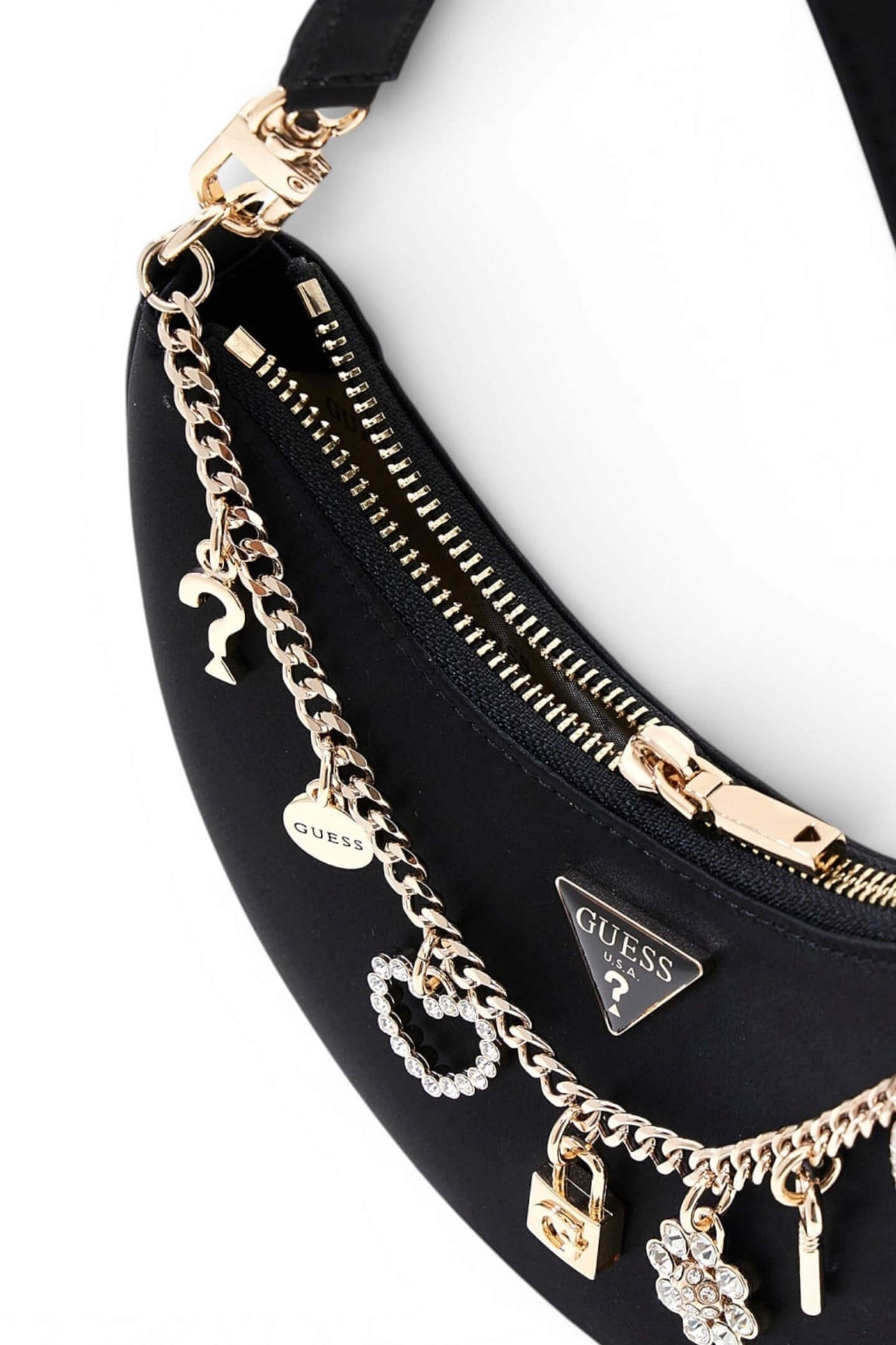 GUESS  TASMIN MINI SHOULDER B  en color NEGRO  (3)