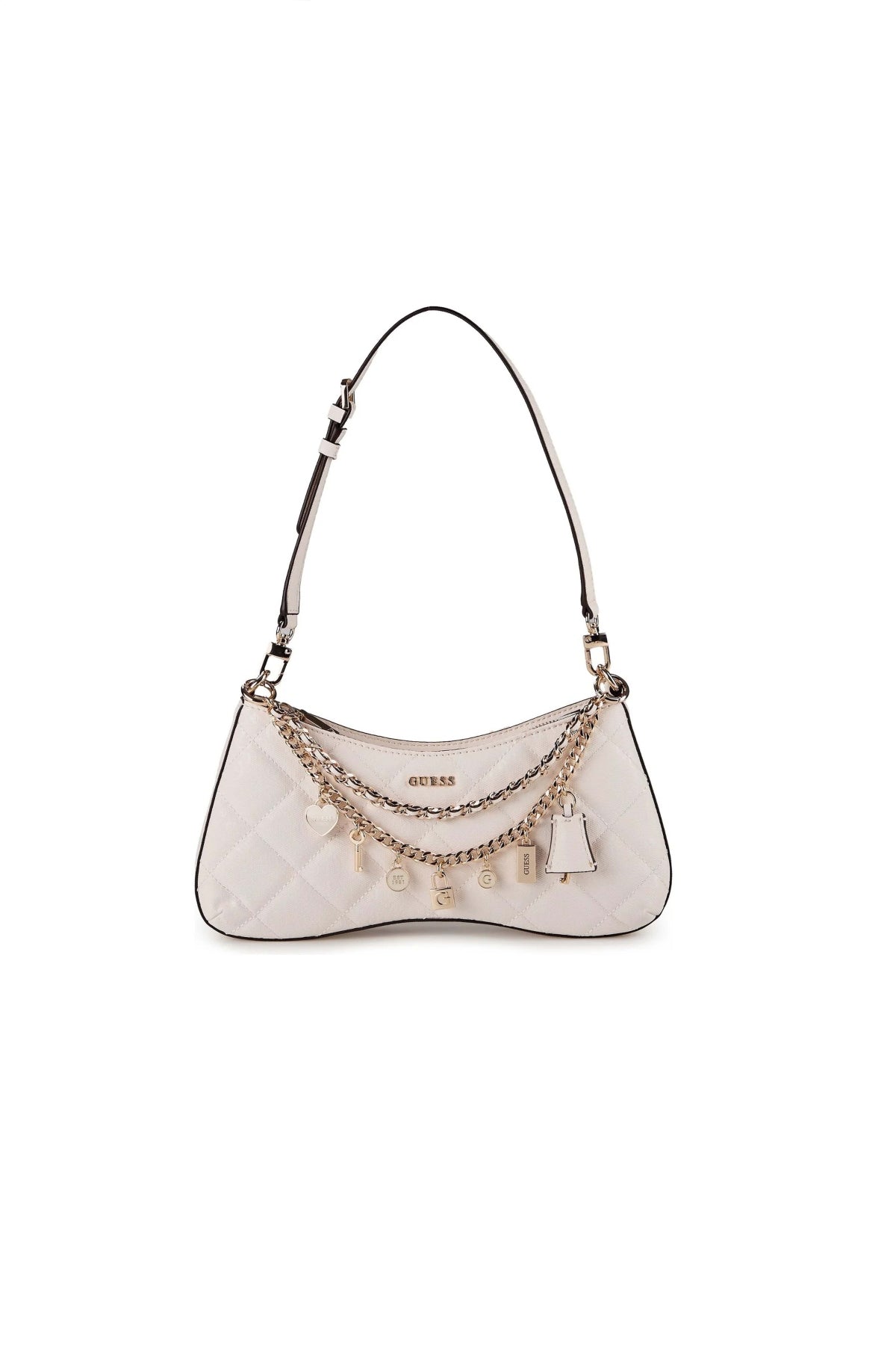 GUESS  LIBBY SHOULDER BAG  en color BLANCO  (2)
