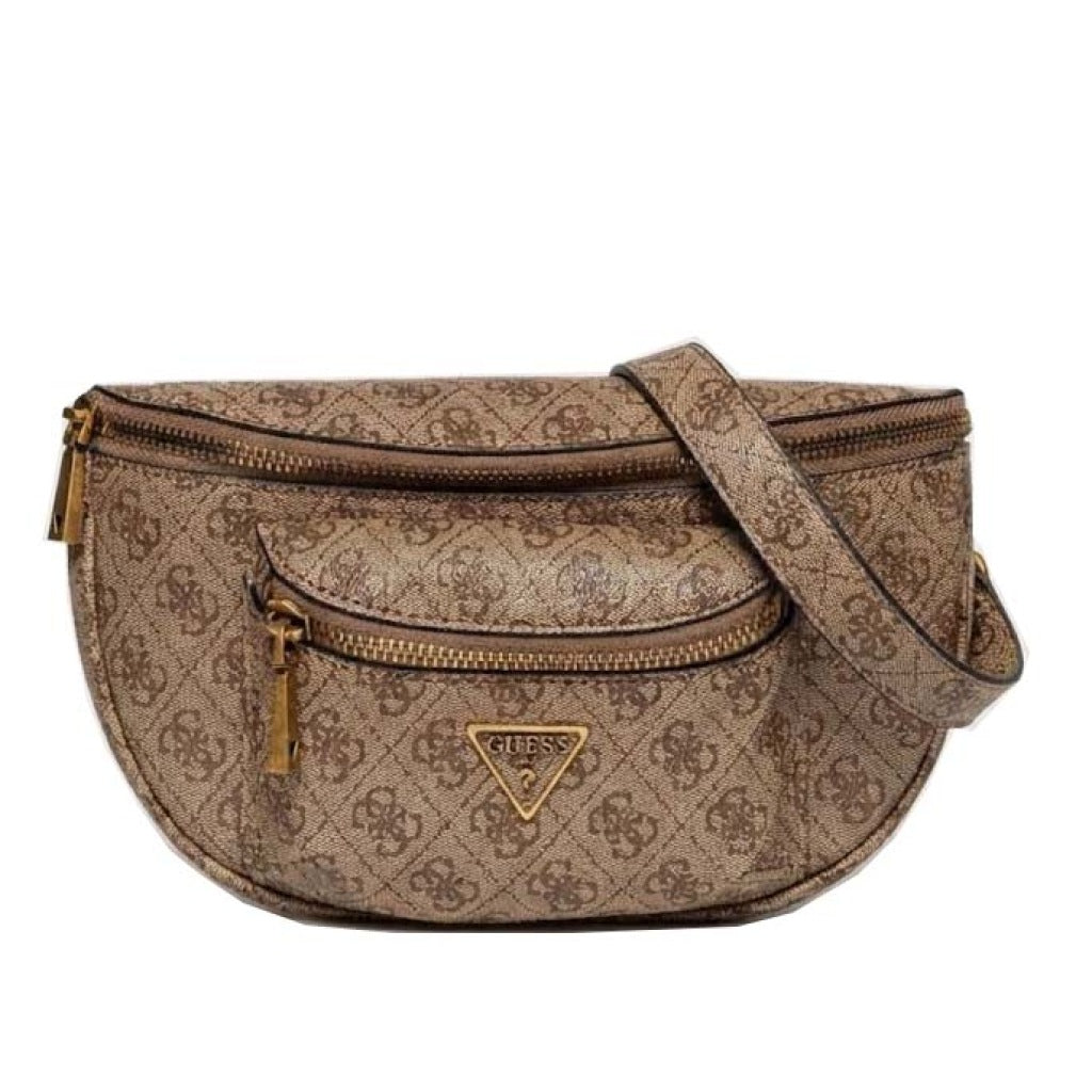 GUESS LATONA BELT BAG  en color MARRON  (4)