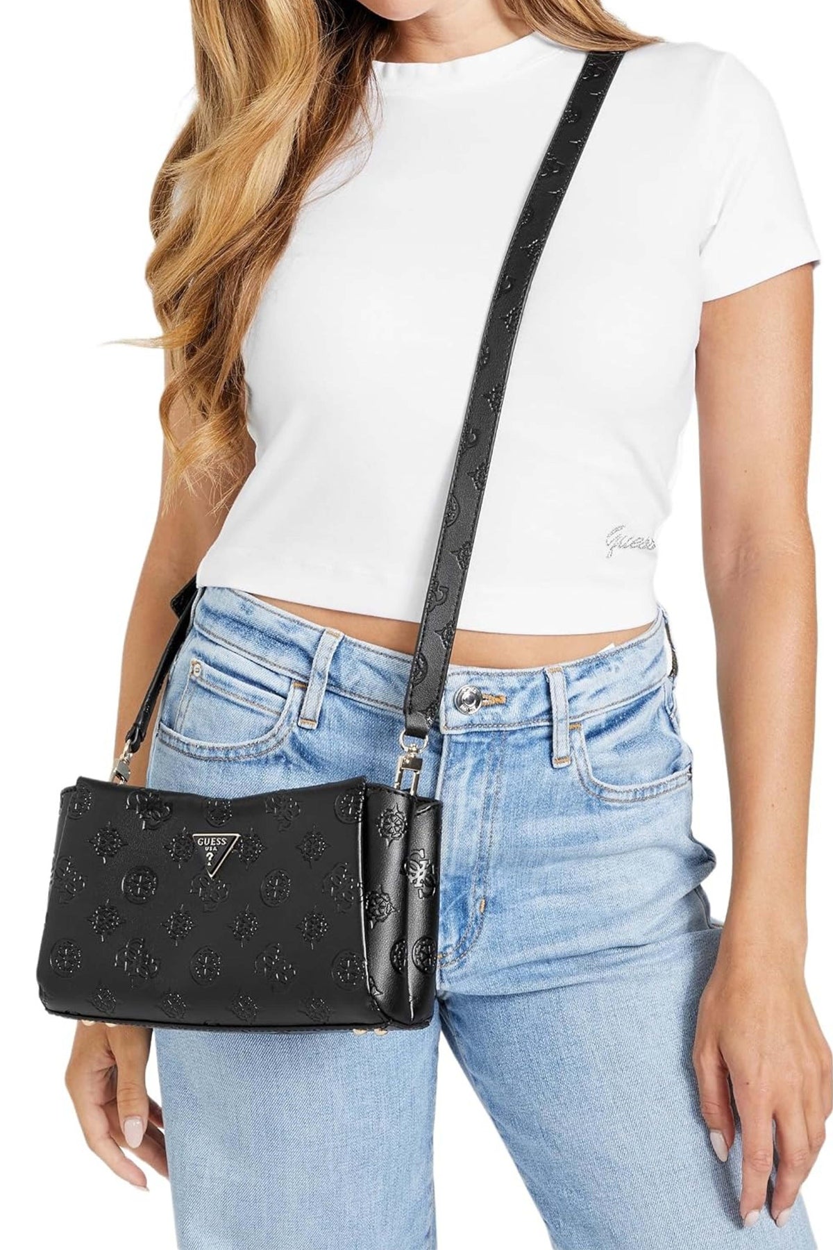 GUESS TISHA CROSSBODY en color NEGRO  (1)