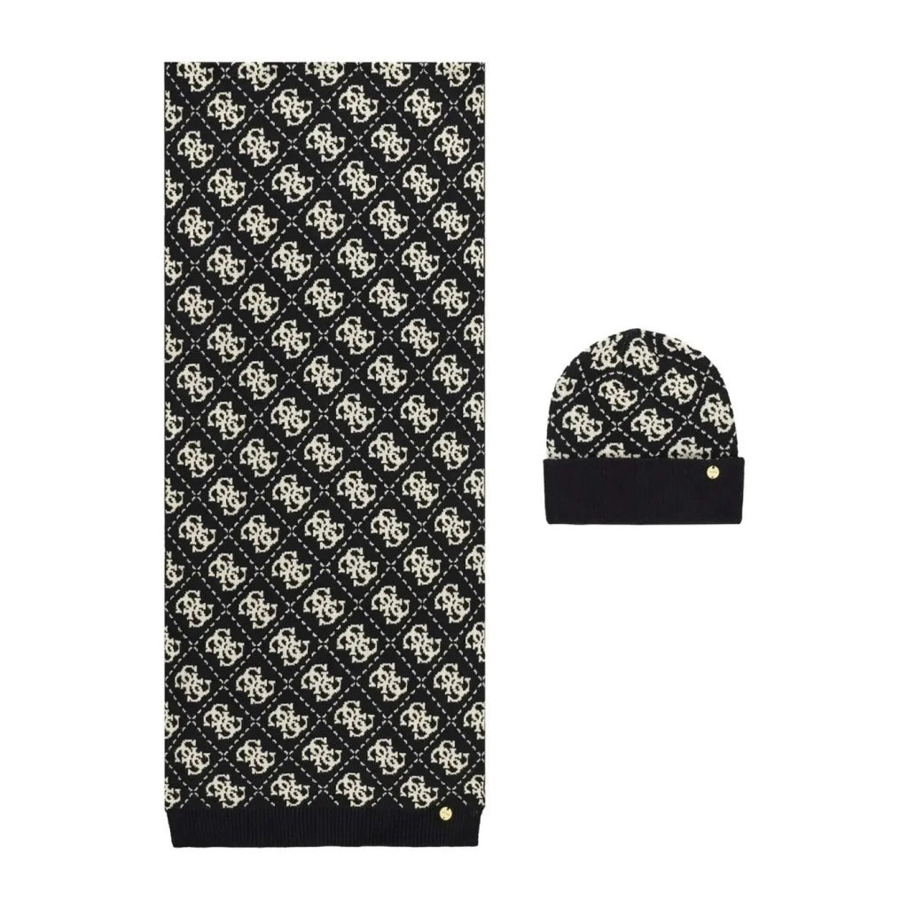 GUESS GFBOXW P BEANIE AND  X  CM en color NEGRO  (4)