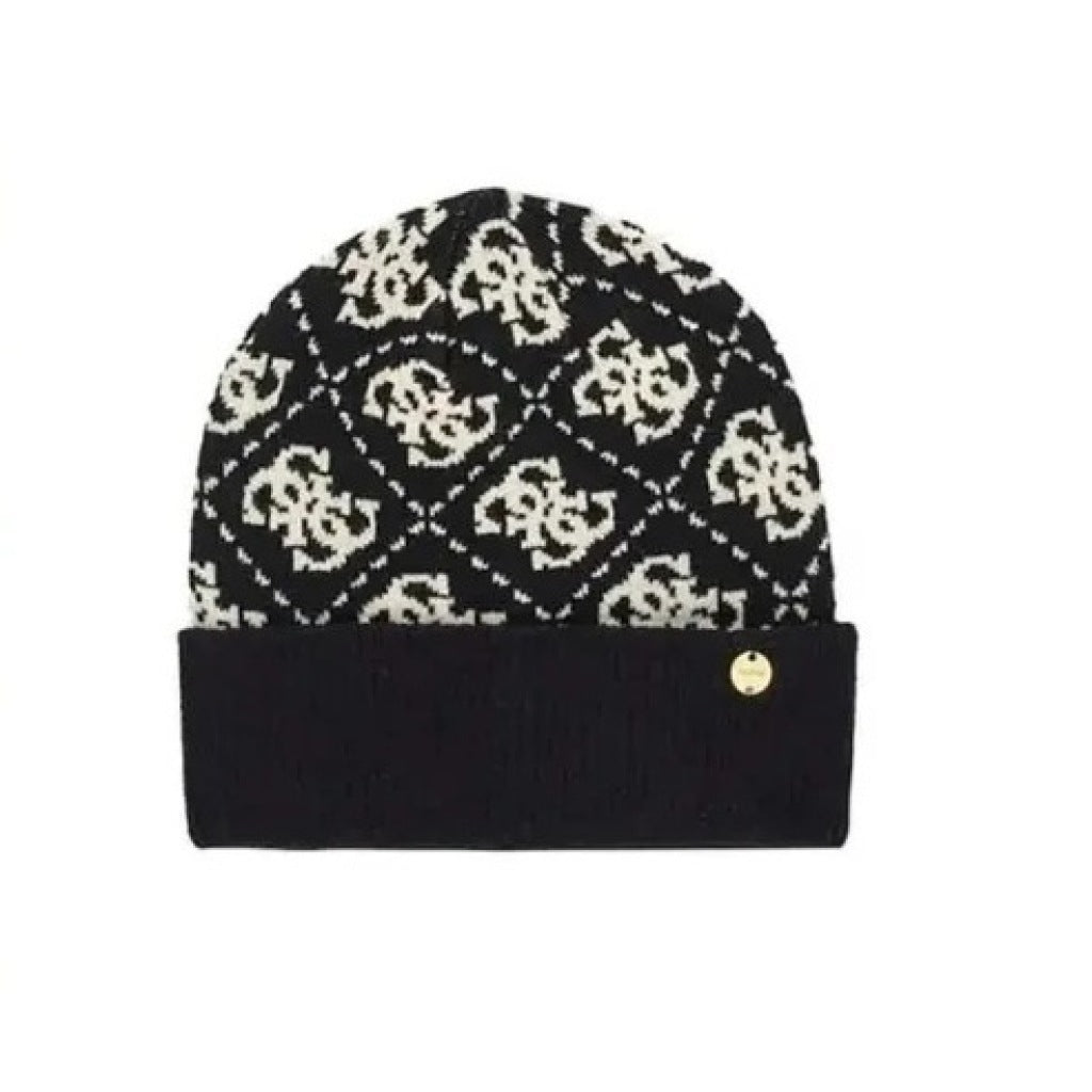 GUESS GFBOXW P BEANIE AND  X  CM en color NEGRO  (5)