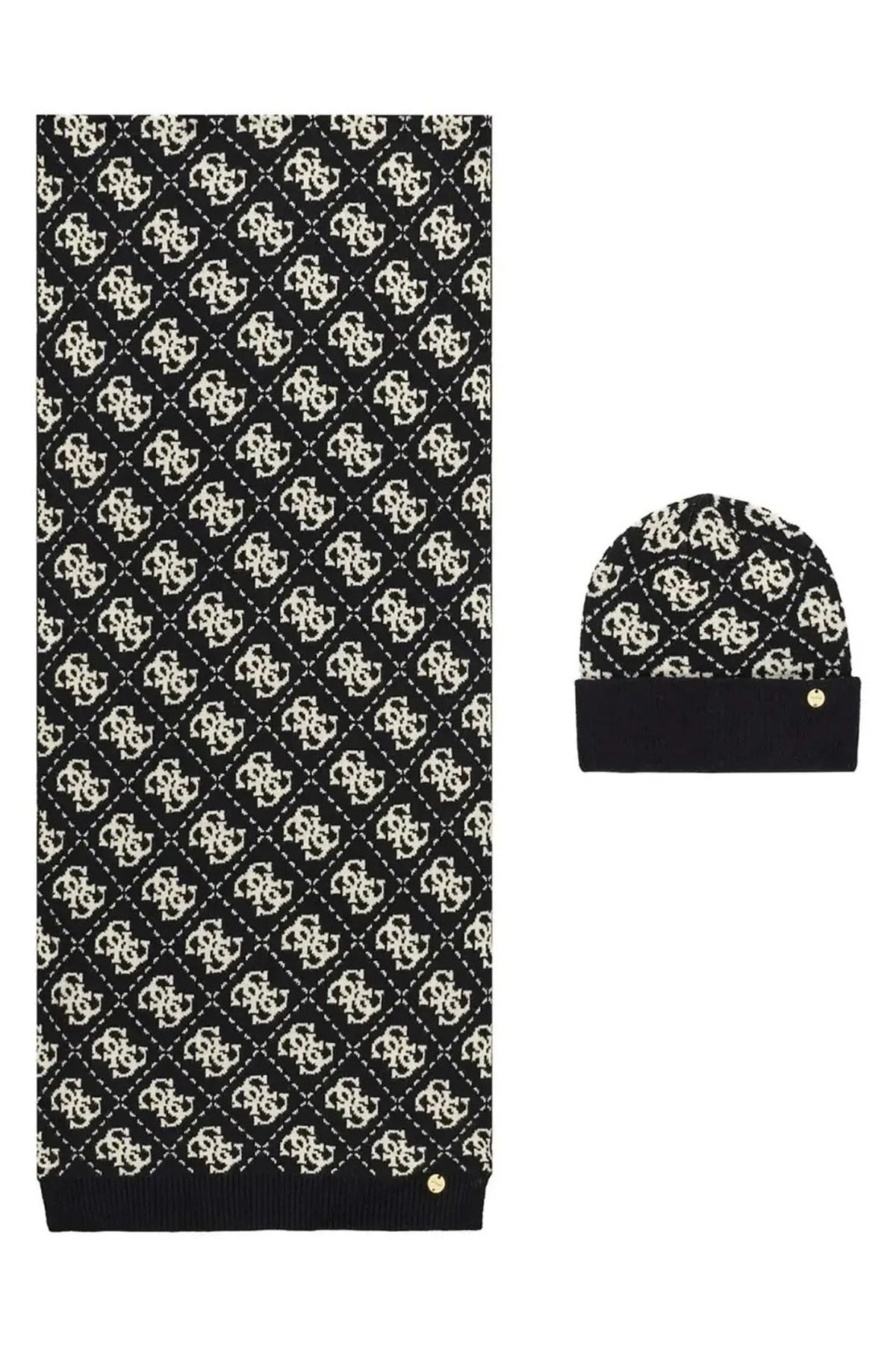 GUESS GFBOXW P BEANIE AND  X  CM en color NEGRO  (1)