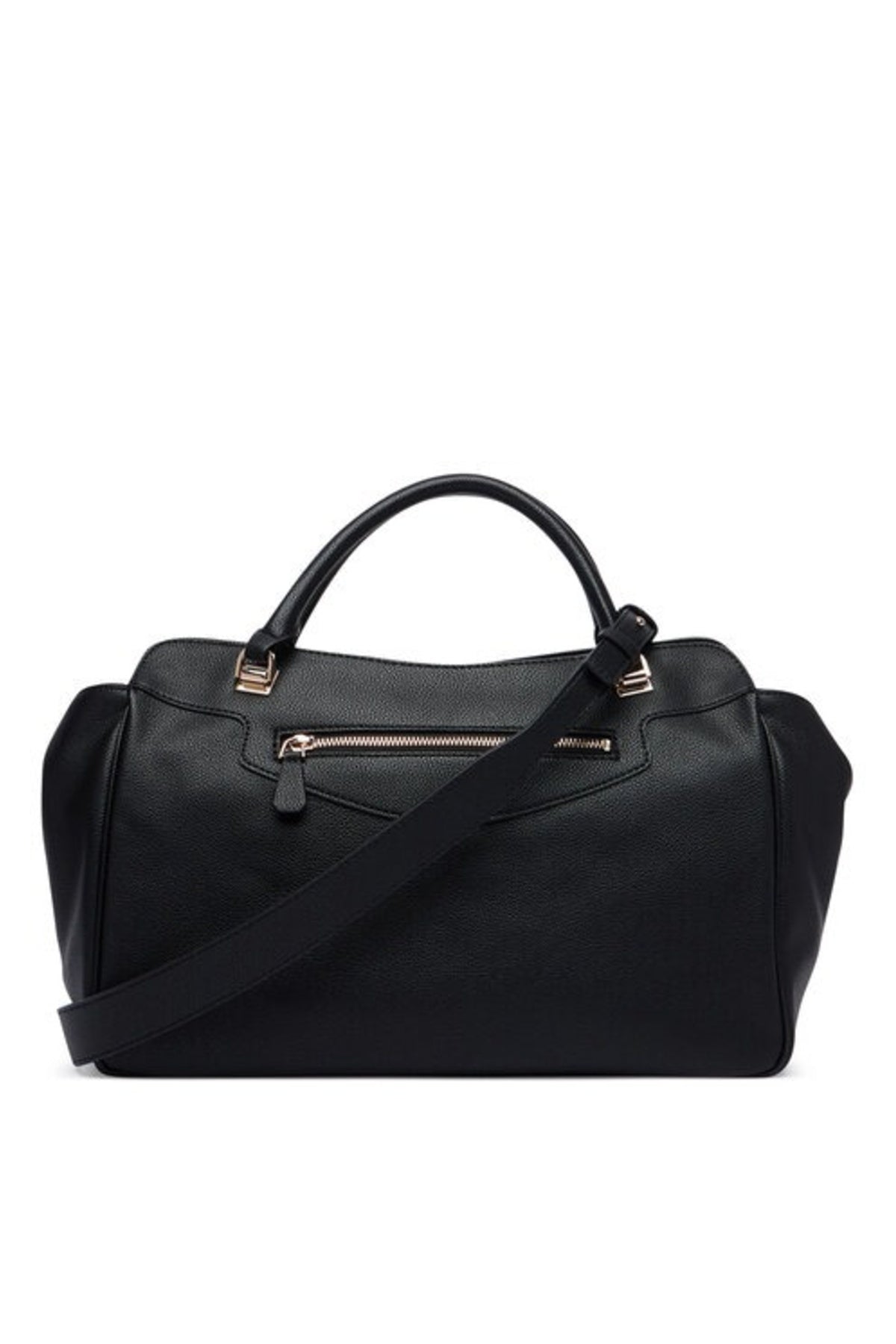 GUESS HWBG  ANTONIA SATCHEL en color NEGRO  (3)