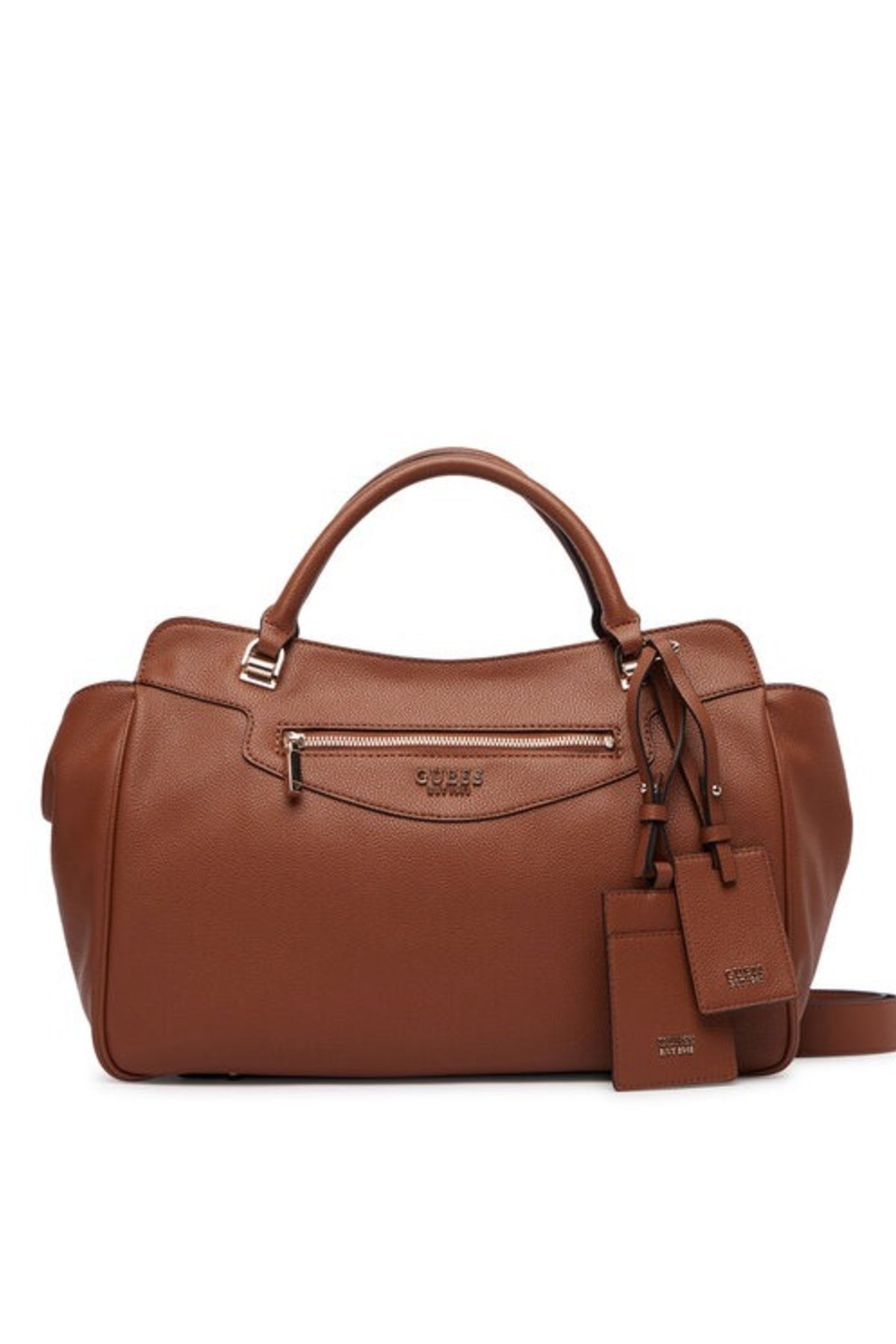 GUESS HWBG  ANTONIA SATCHEL en color MARRON  (1)