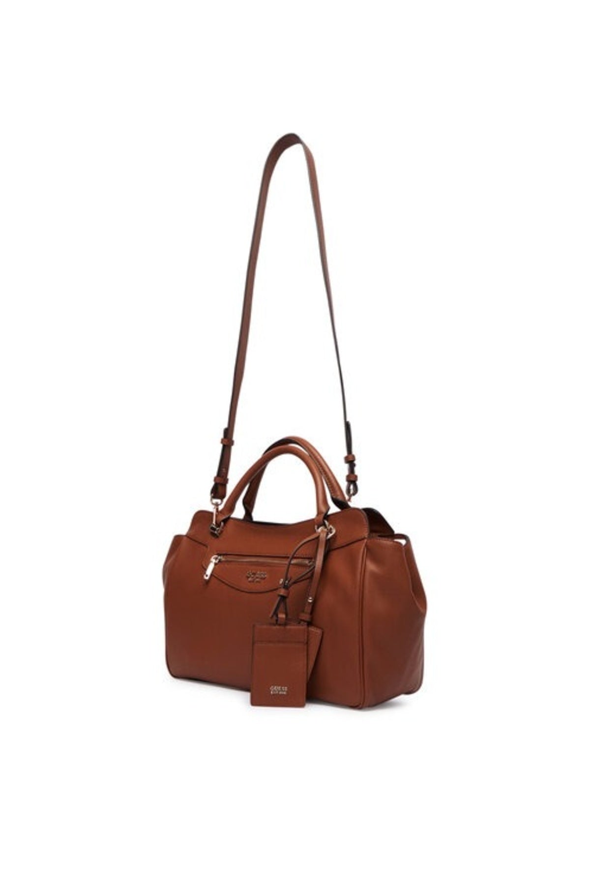 GUESS HWBG  ANTONIA SATCHEL en color MARRON  (2)