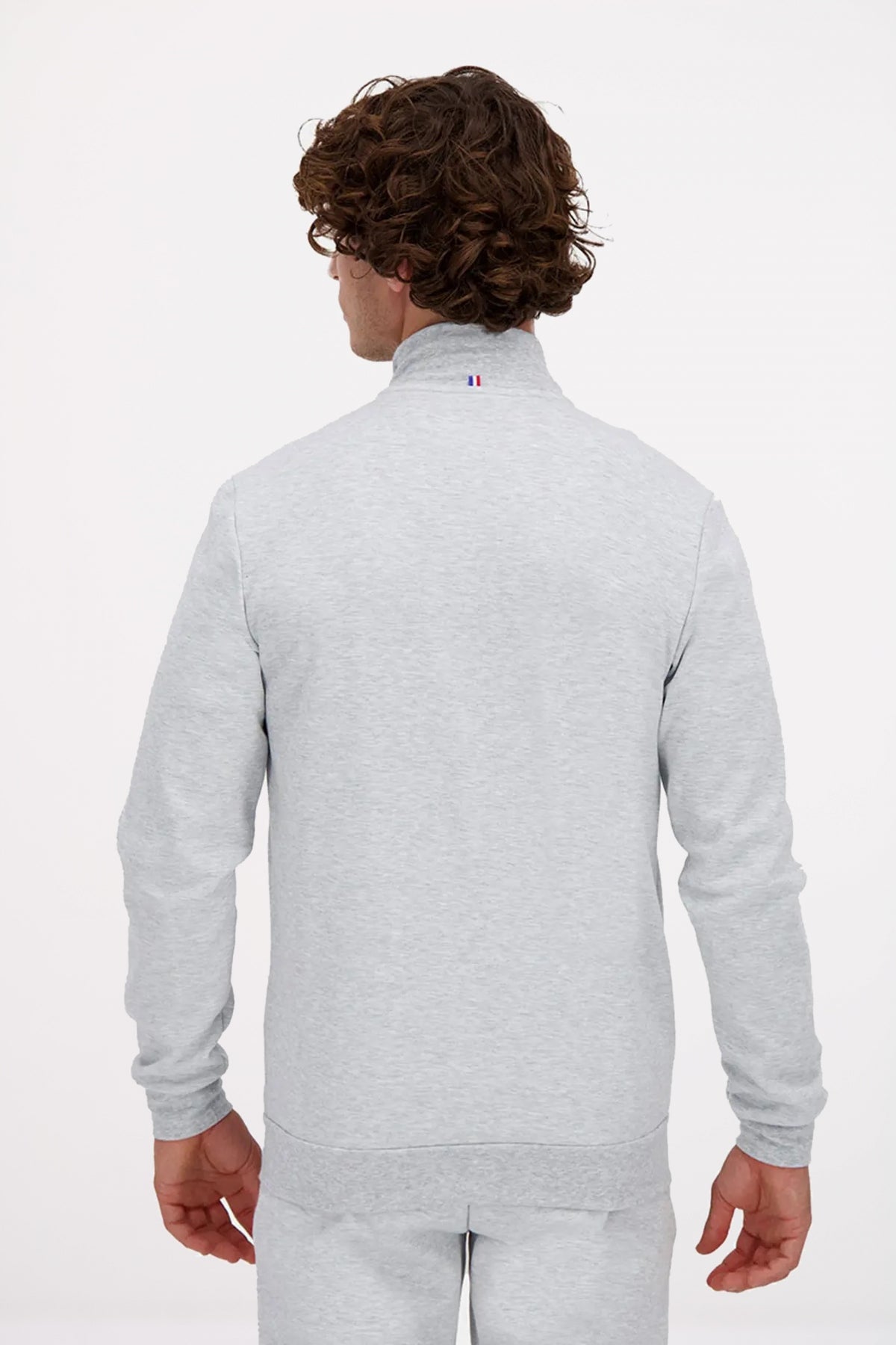 LE COQ SPORTIF ESS FZ SWEAT en color GRIS  (2)