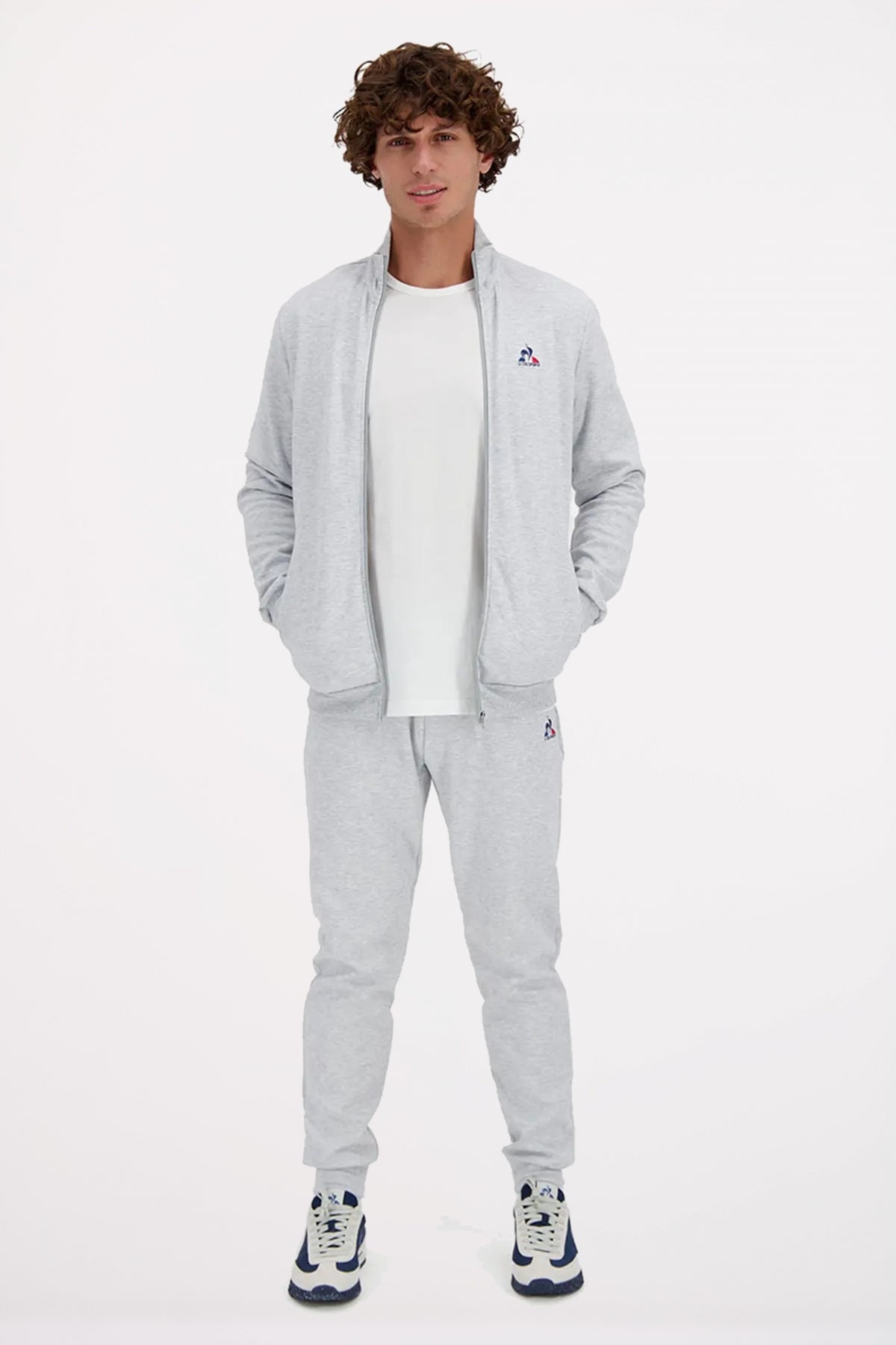 LE COQ SPORTIF ESS FZ SWEAT en color GRIS  (3)