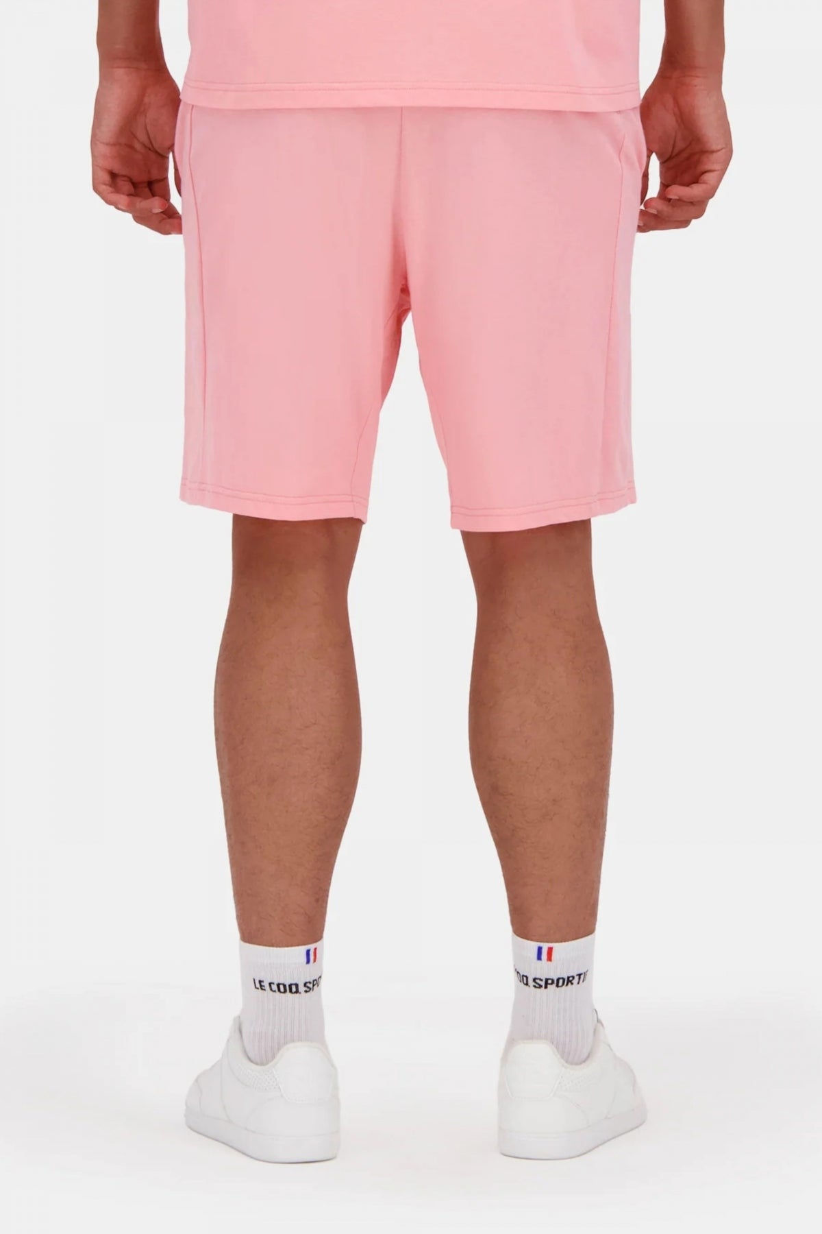 LE COQ SPORTIF CORTO BAS en color ROSA  (3)