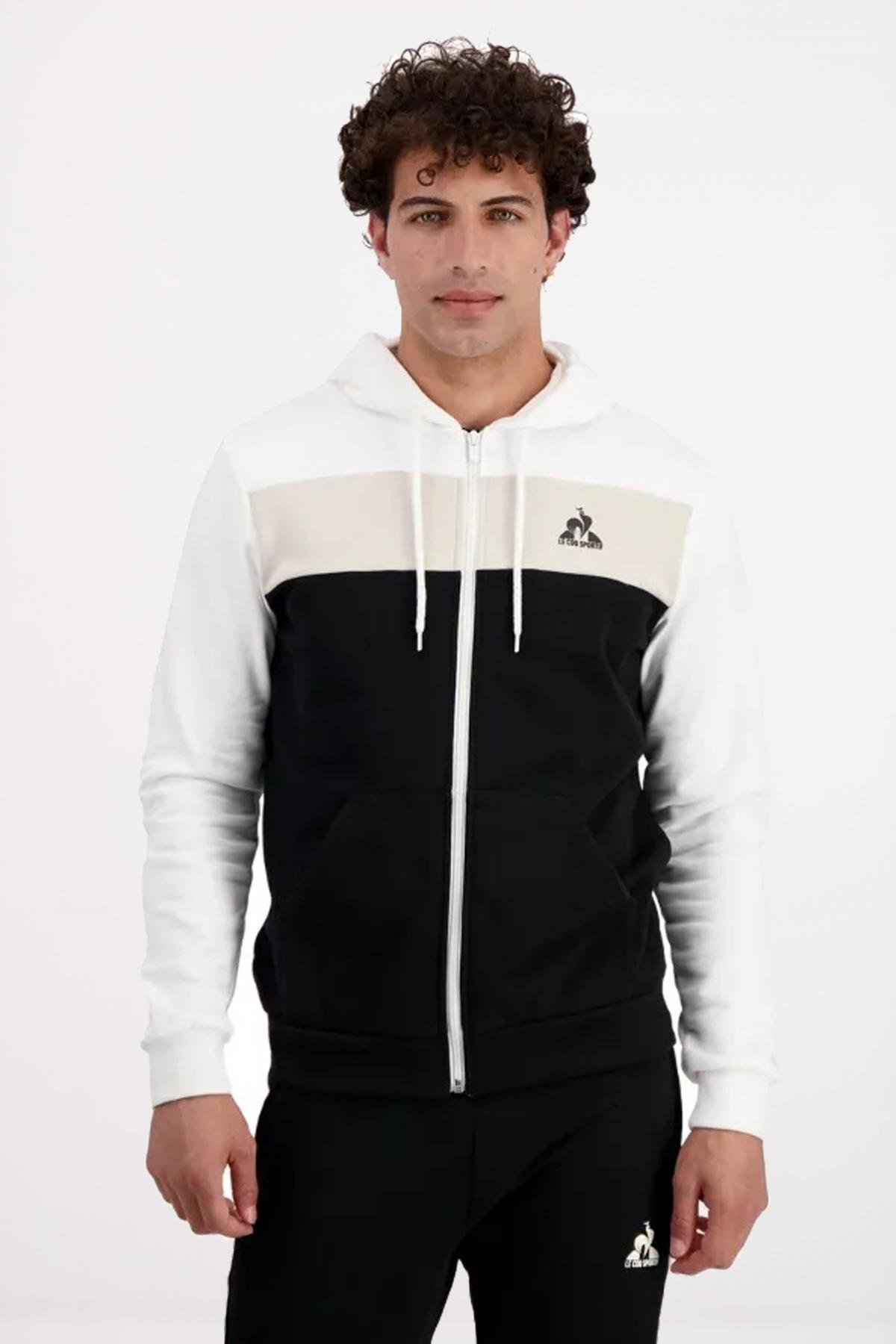 LE COQ SPORTIF CONTEMPORAIN FZ HOODY N en color NEGRO  (1)