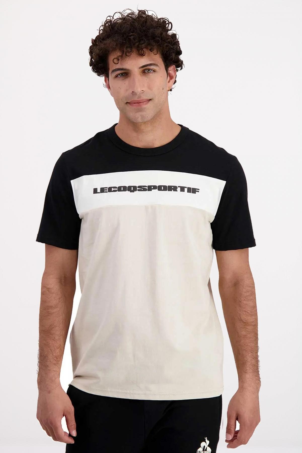 LE COQ SPORTIF CONTEMPORAIN  TEE SS N en color NEGRO  (1)