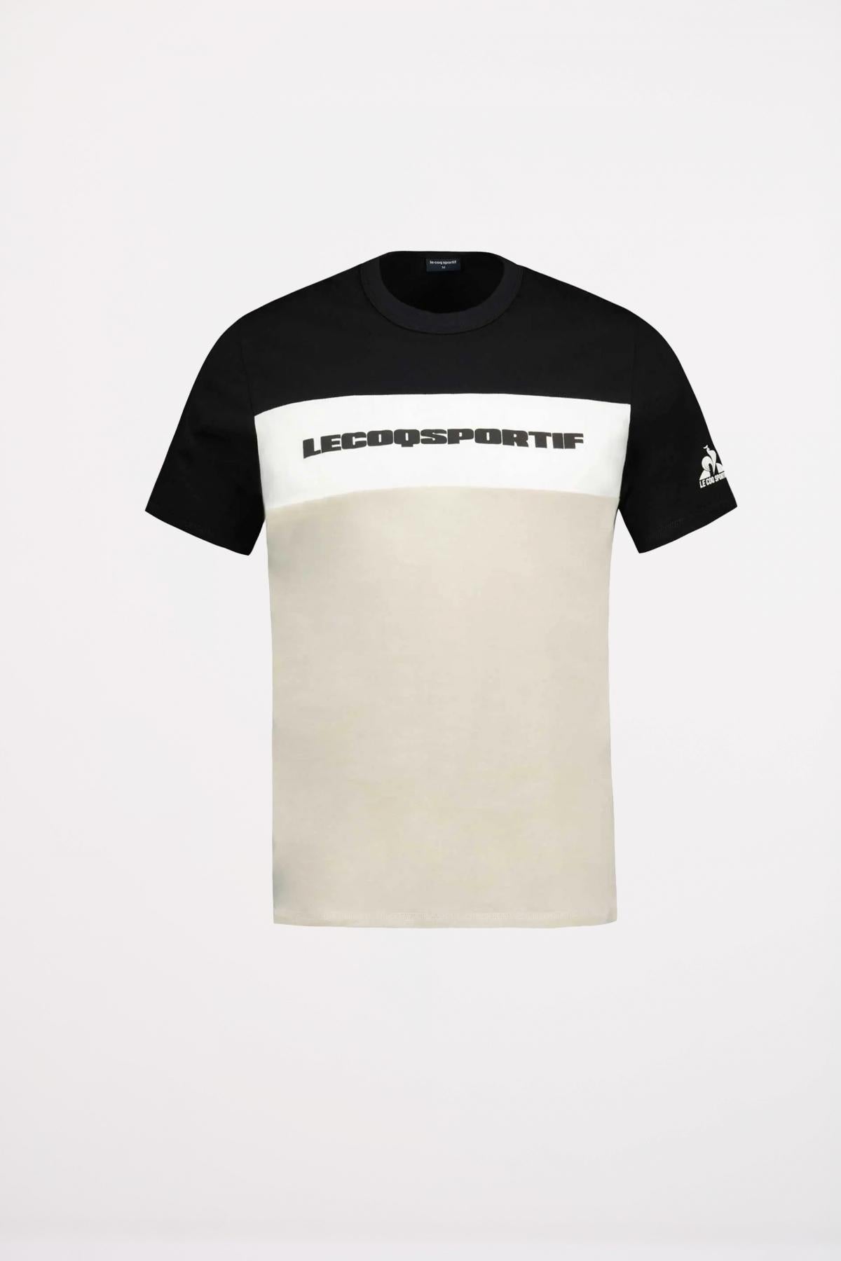 LE COQ SPORTIF CONTEMPORAIN  TEE SS N en color NEGRO  (2)