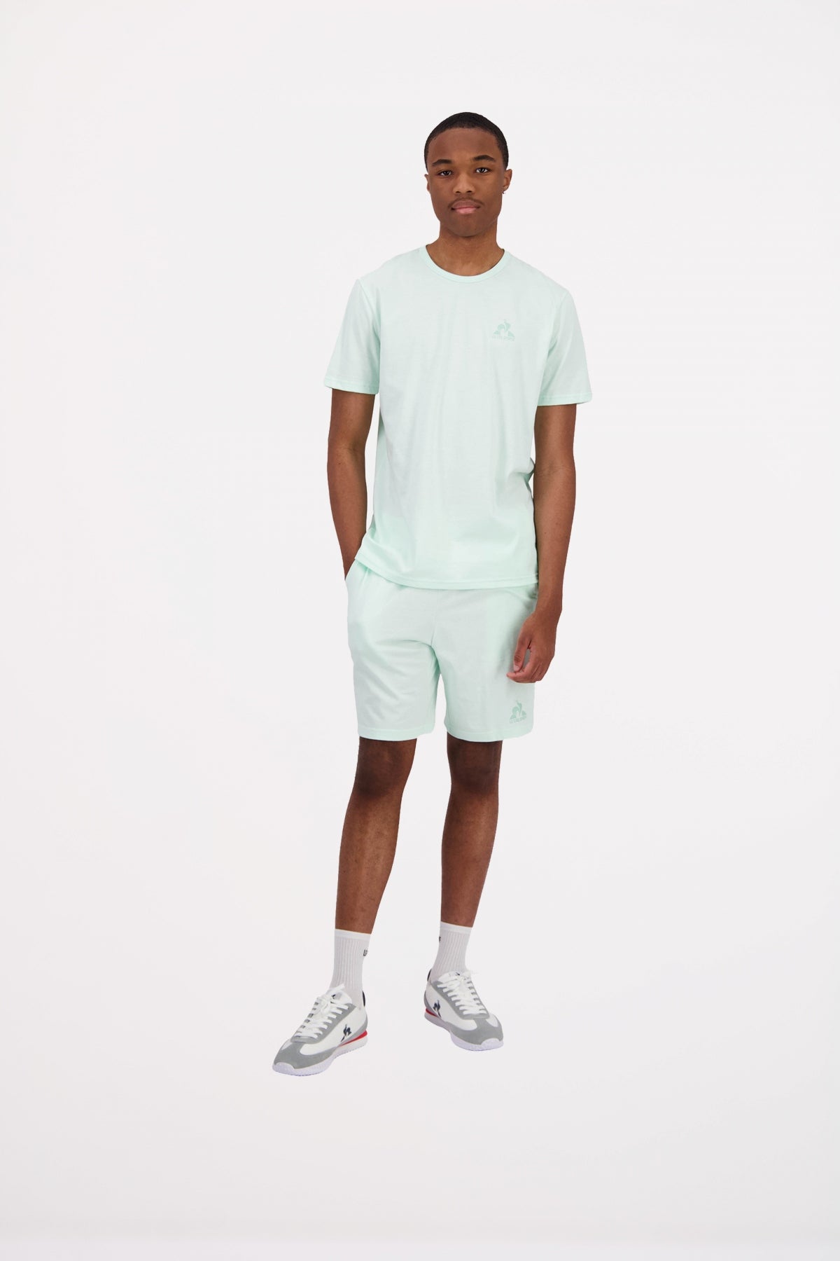 LE COQ SPORTIF BAS SHORT Nº en color VERDE  (3)