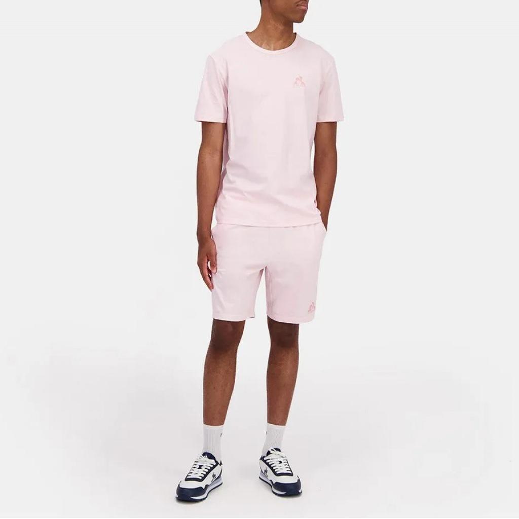 LE COQ SPORTIF BAS SHORT N en color ROSA  (6)